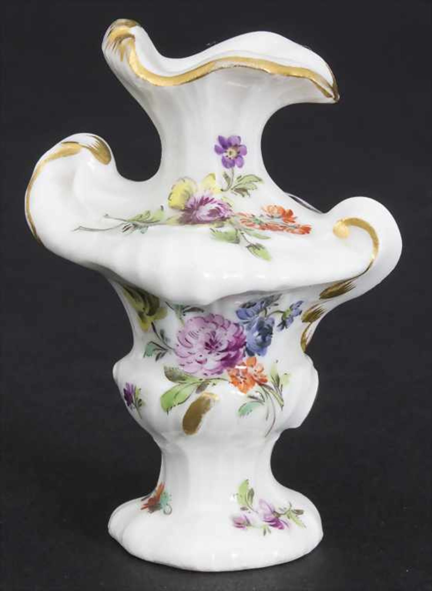 3 frühe Miniatur Vasen mit Rocaillen / A set of 3 early miniature vases with rocailles, Meissen, - Image 13 of 14