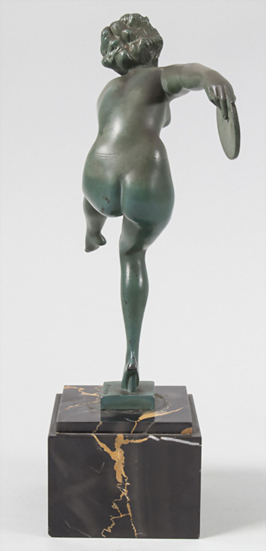 Bronzefigur, 'Tamburintänzerin' / 'A Tambourine dancer', Frankreich, um 1910 - Bild 4 aus 7