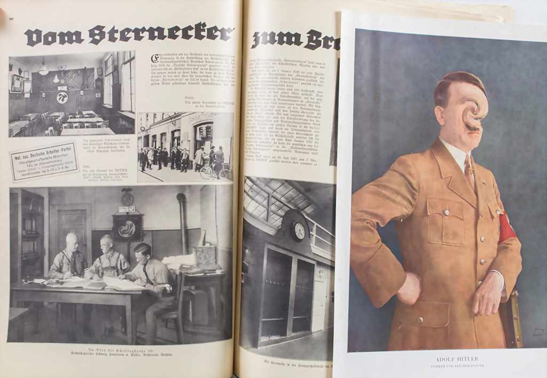 Propaganda-Heft, 'Adolf Hitler', Drittes Reich / A propaganda magazine, Third Reich, 1936 - Image 2 of 2