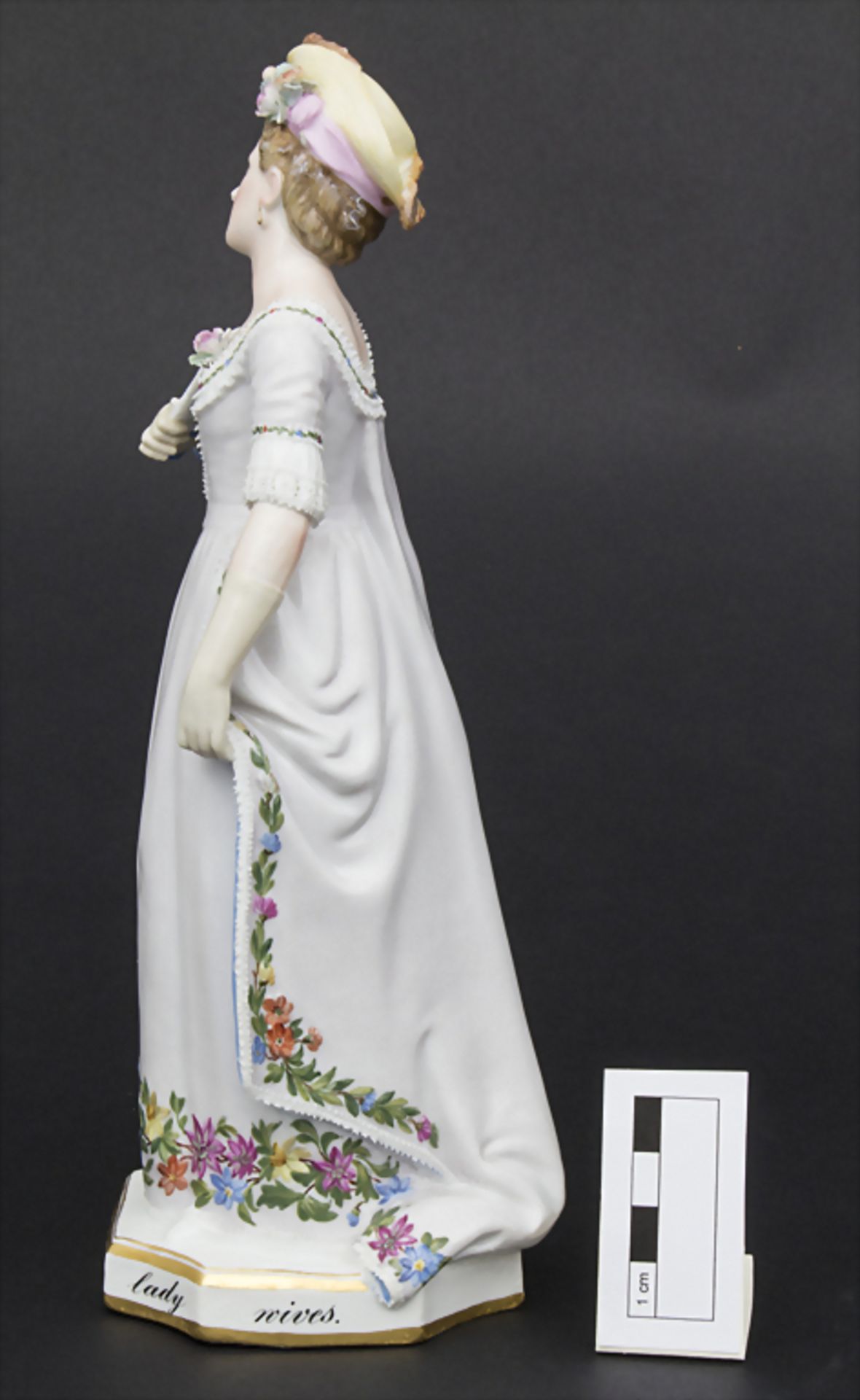 Seltene Figur einer Schauspielerin / A rare figure of an actress, Meissen, um 1890 - Image 3 of 8