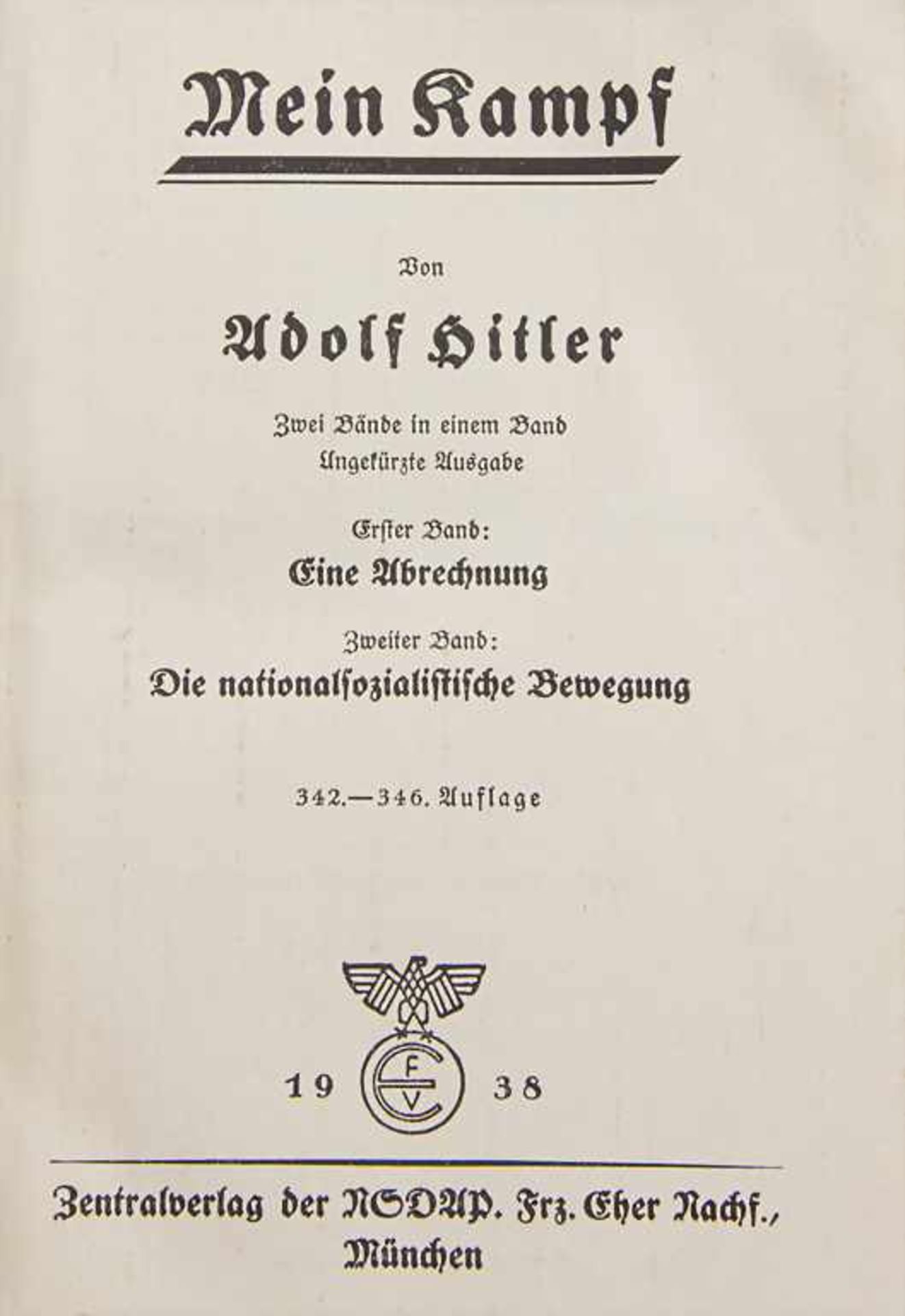 Adolf Hitler: 'Mein Kampf', 3. Reich - Bild 2 aus 2