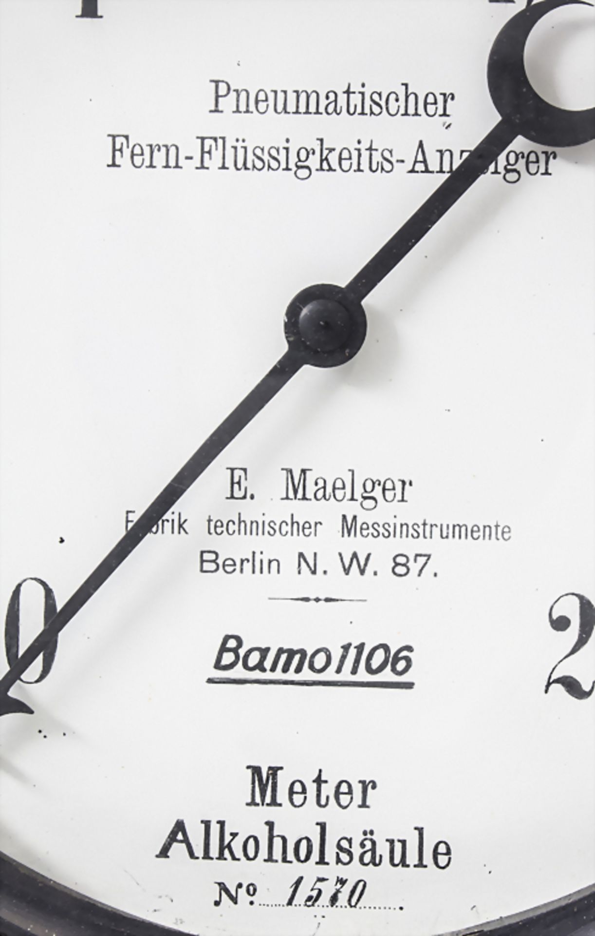 Pneumatischer Fern-Flüssigkeit-Anzeiger, E. Maegler, Berlin - Bild 3 aus 6