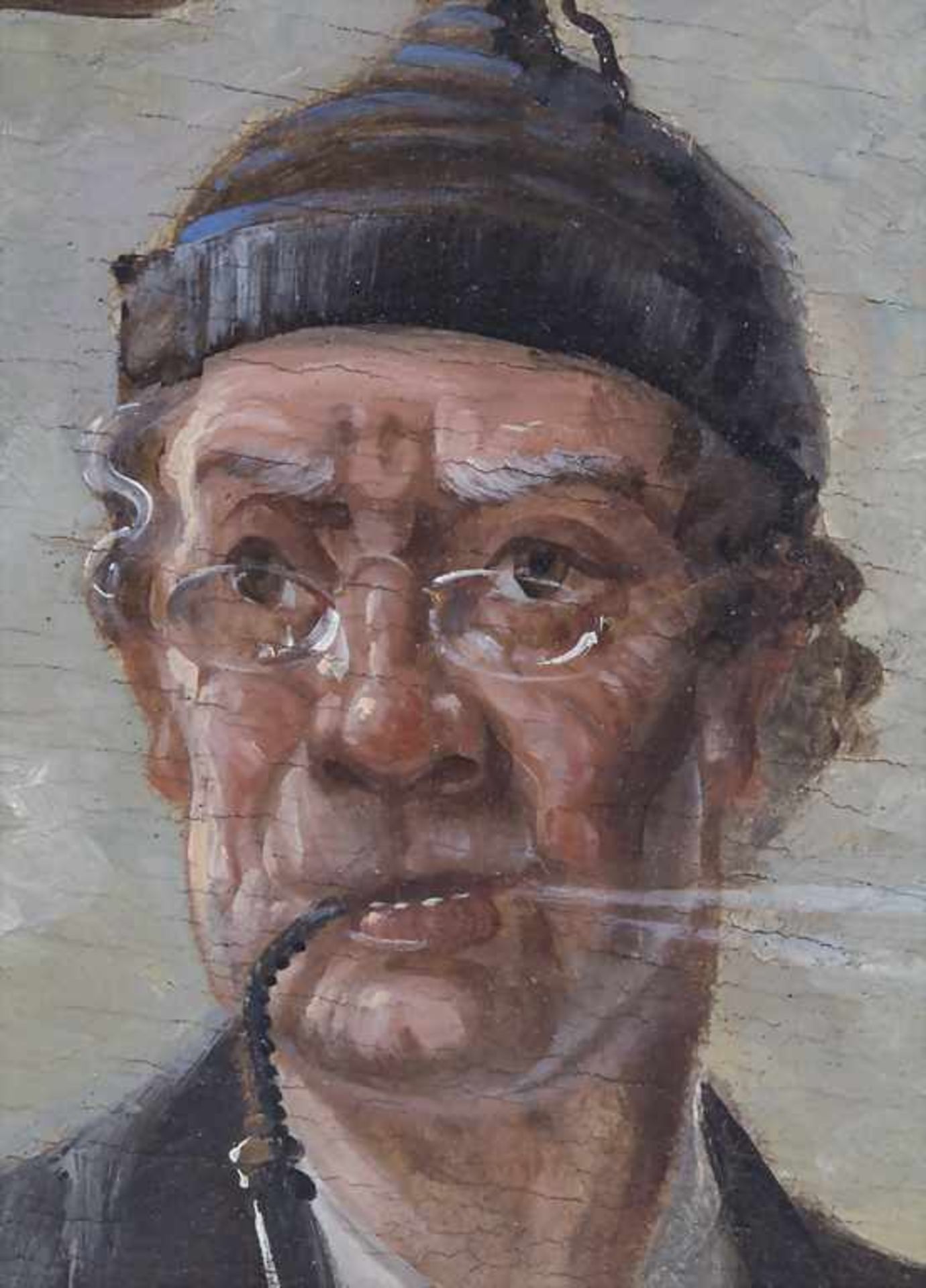 Alfons Maria Niemitz (20. Jh.), 'Mann mit Pfeife / 'A man with a pipe' - Bild 3 aus 6