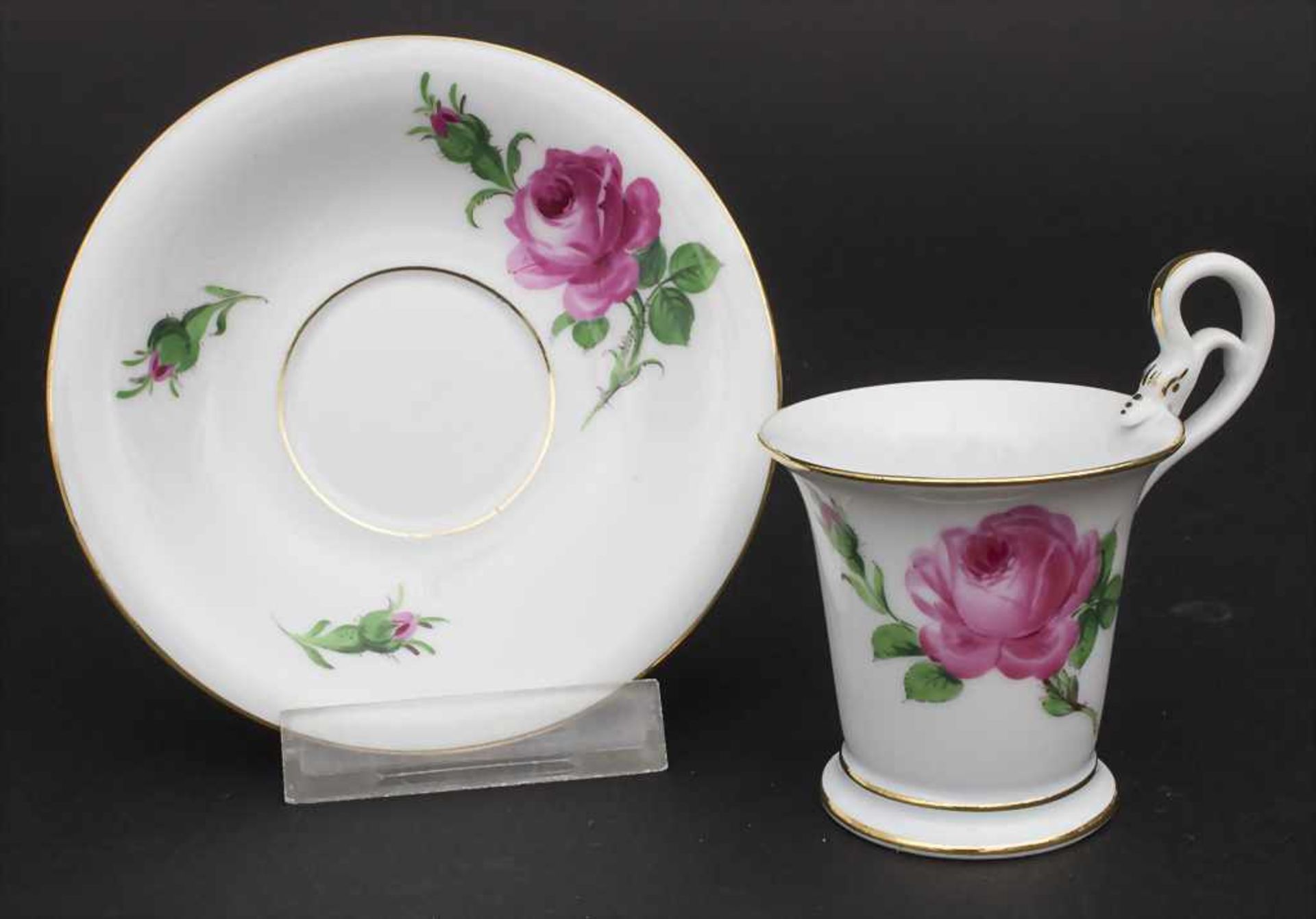 Konvolut Porzellane mit Rosendekor / A set of porcelain with roses, Meissen, 20. Jh. - Bild 8 aus 13