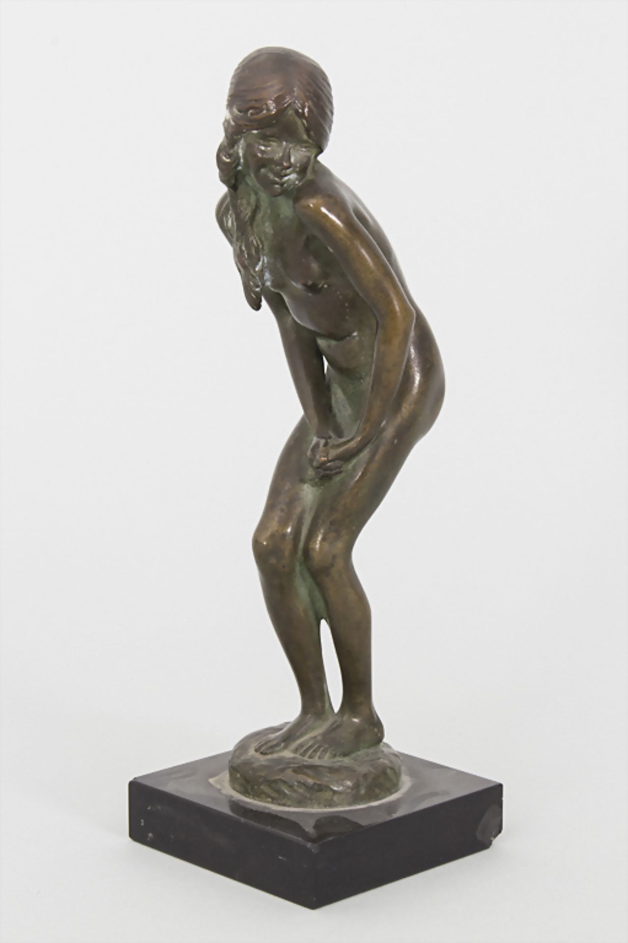 Anders Leonard Zorn (1860-1920), Weiblicher Akt / An Art Nouveau bronze sculpture of a female