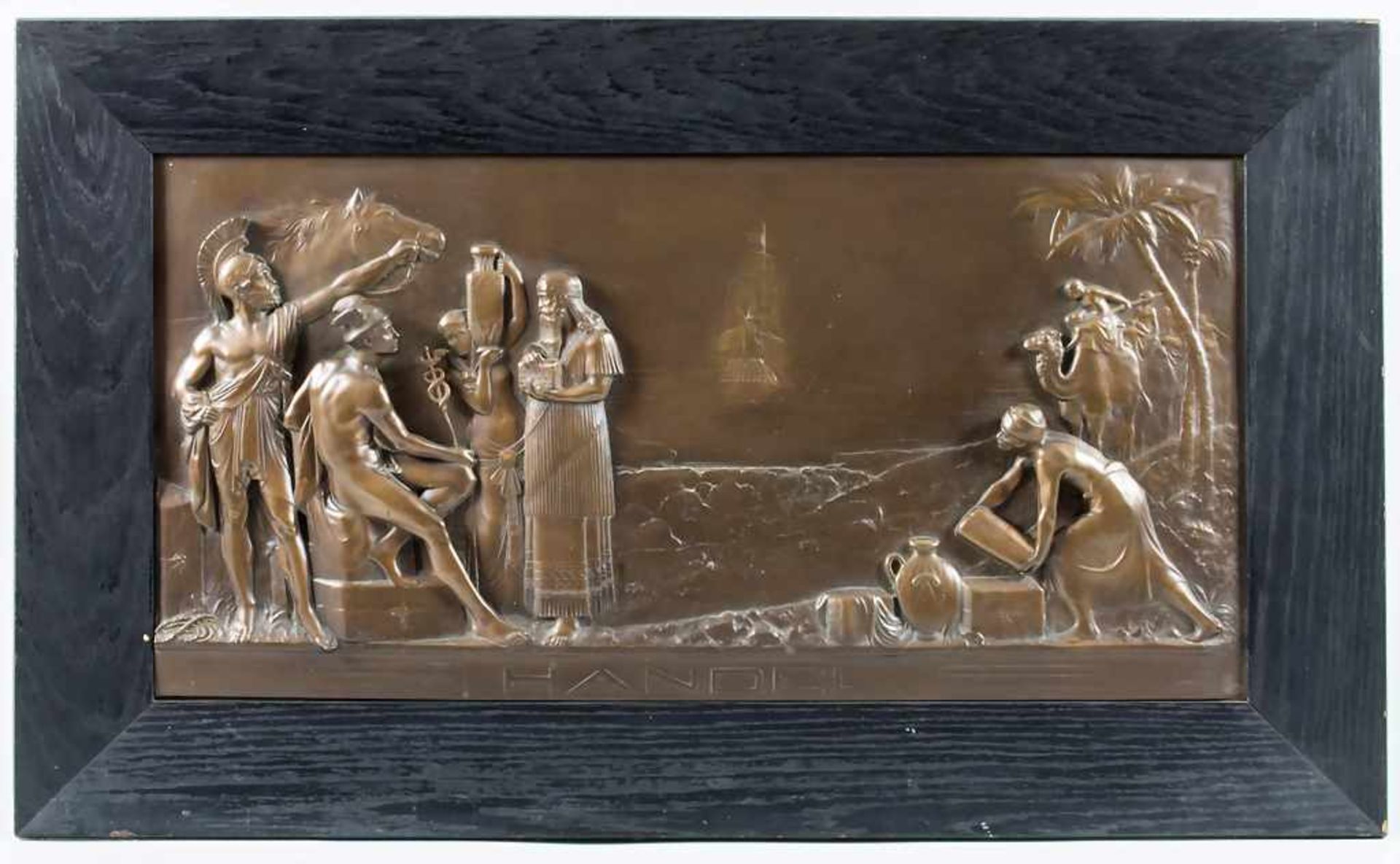 Anonymer Bildhauer, 'Bronzerelief' / 'A bronze relief', deutsch um 1900