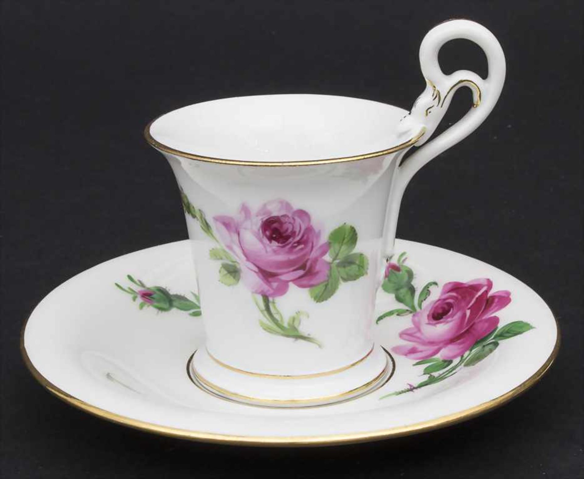 Konvolut Porzellane mit Rosendekor / A set of porcelain with roses, Meissen, 20. Jh. - Bild 2 aus 13