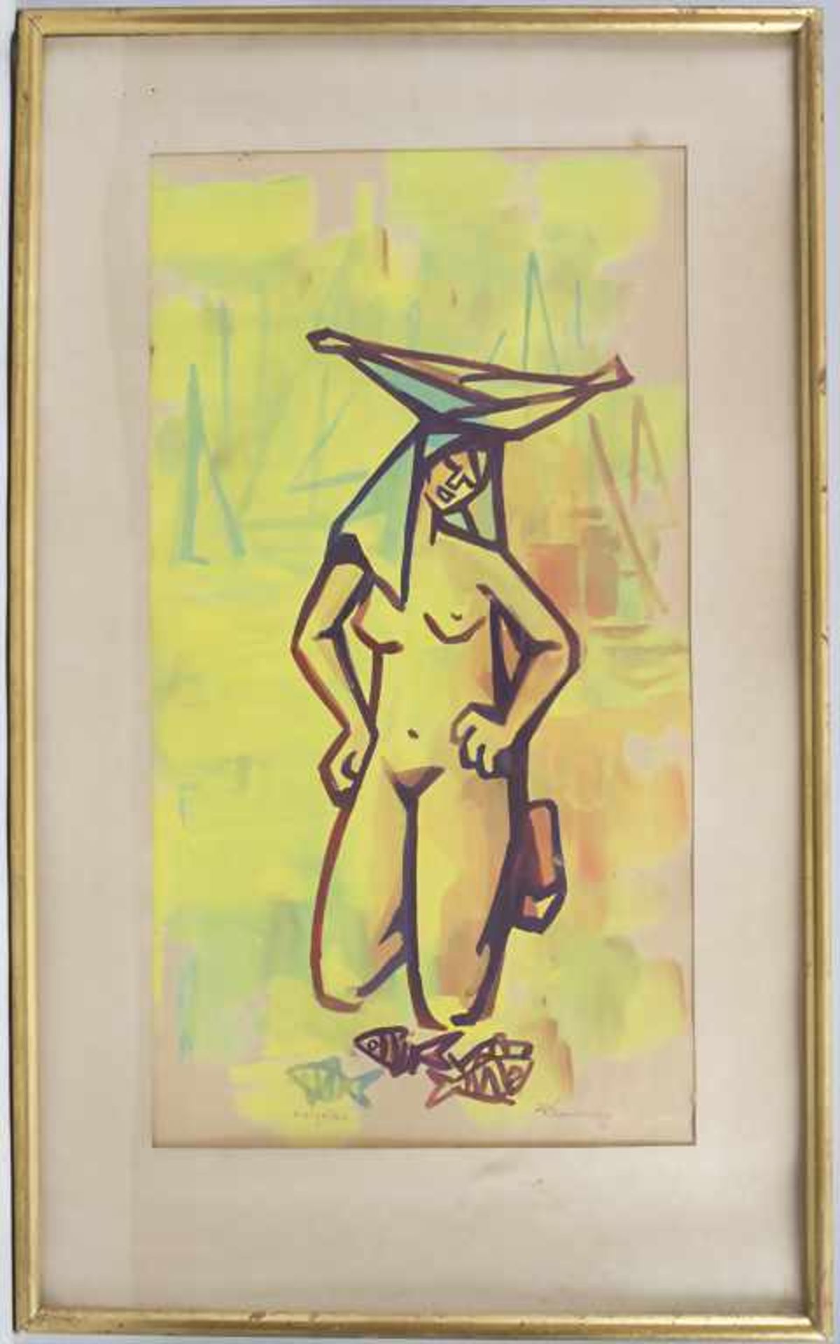 Zé Penicheiro (*1937), 3 Zeichnungen: 'Weibliche Akte' und 'Fischerin'/ 3 drawings 'female nudes' - Image 2 of 12