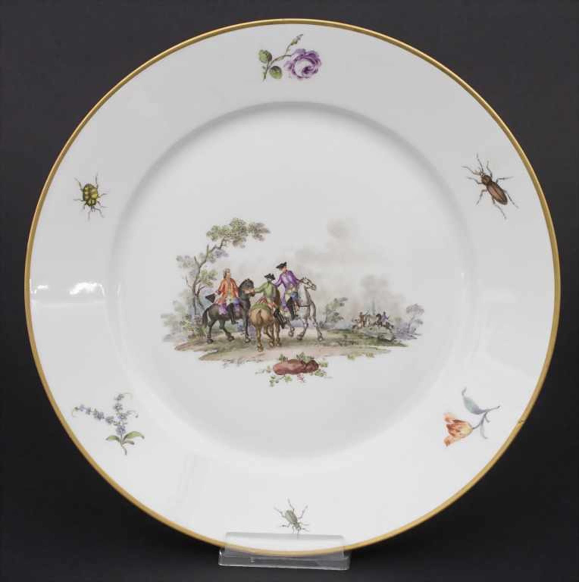 Paar Teller mit Schlachtenszenen / 2 plates with battle scenes, Sèvres, 1870 - Bild 2 aus 13