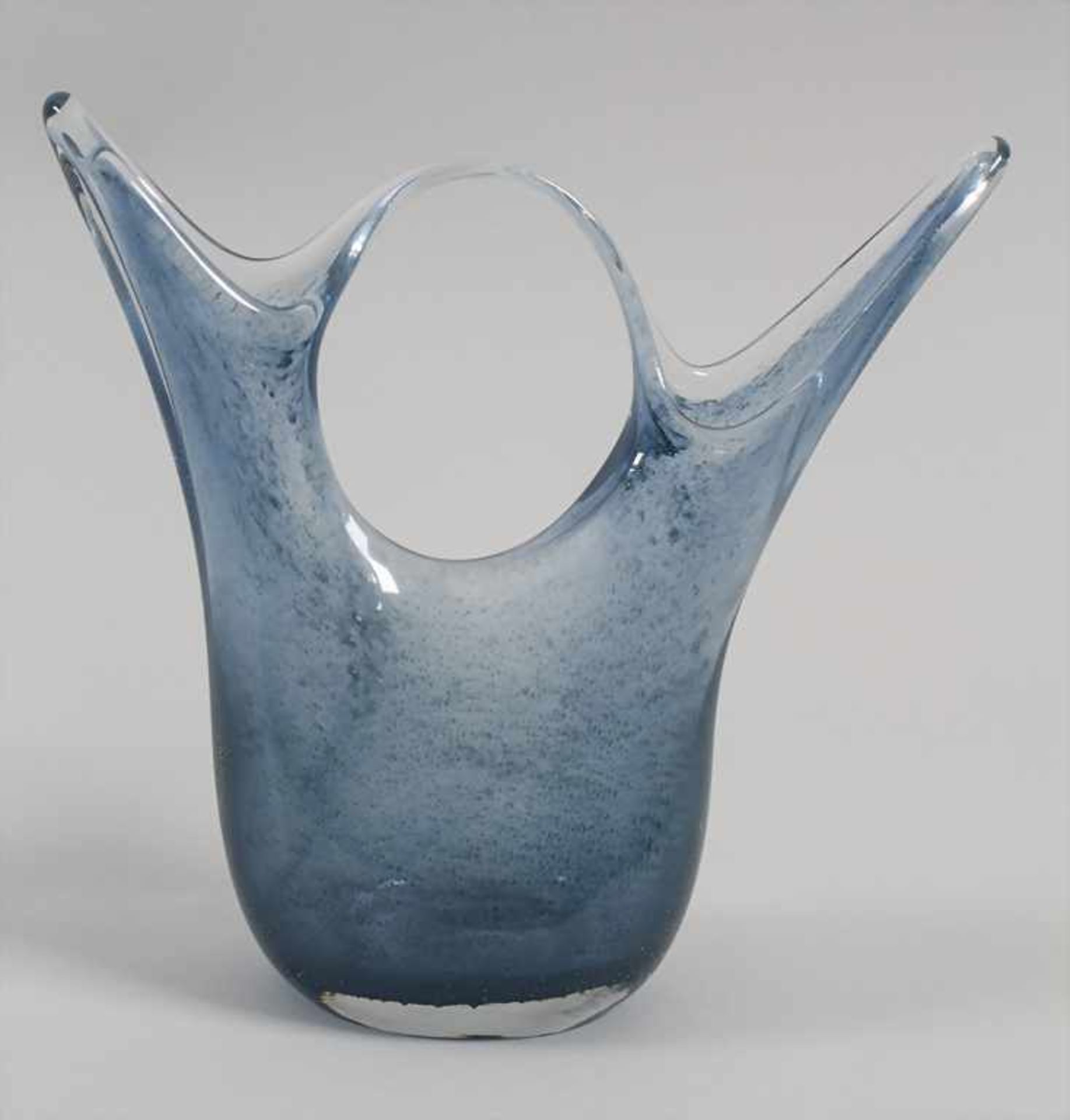 Glasziervase 'Cobalto' / A decorative vase 'Cobalto', Barovier & Toso, Entw. Ercole Barovier,