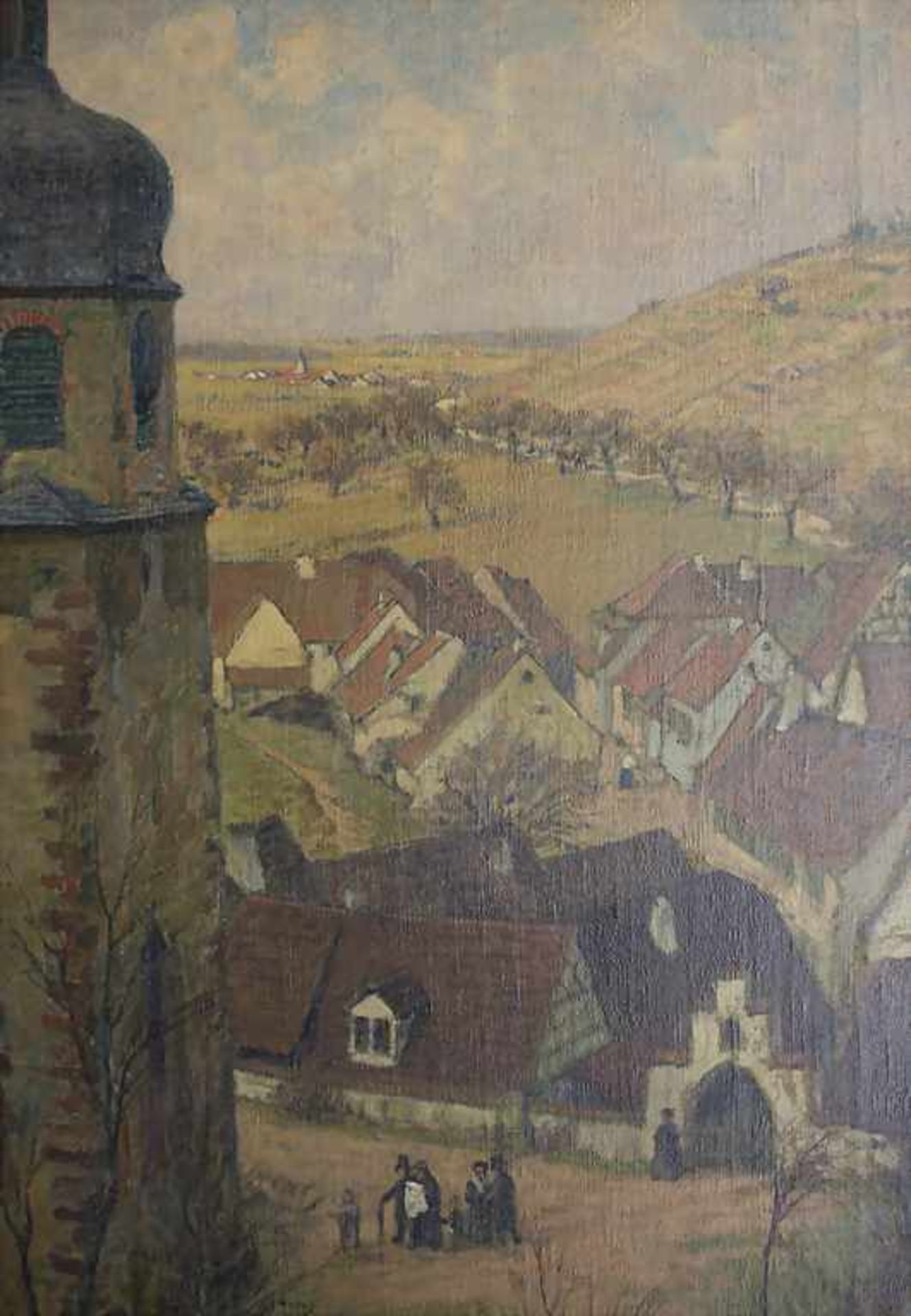 Adolf Luntz (1875-1924), 'Kirchturm im Neckartal' / 'A church tower in the Neckar valley' - Bild 4 aus 6
