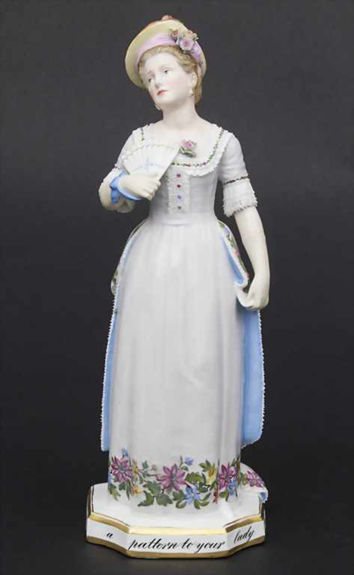 Seltene Figur einer Schauspielerin / A rare figure of an actress, Meissen, um 1890