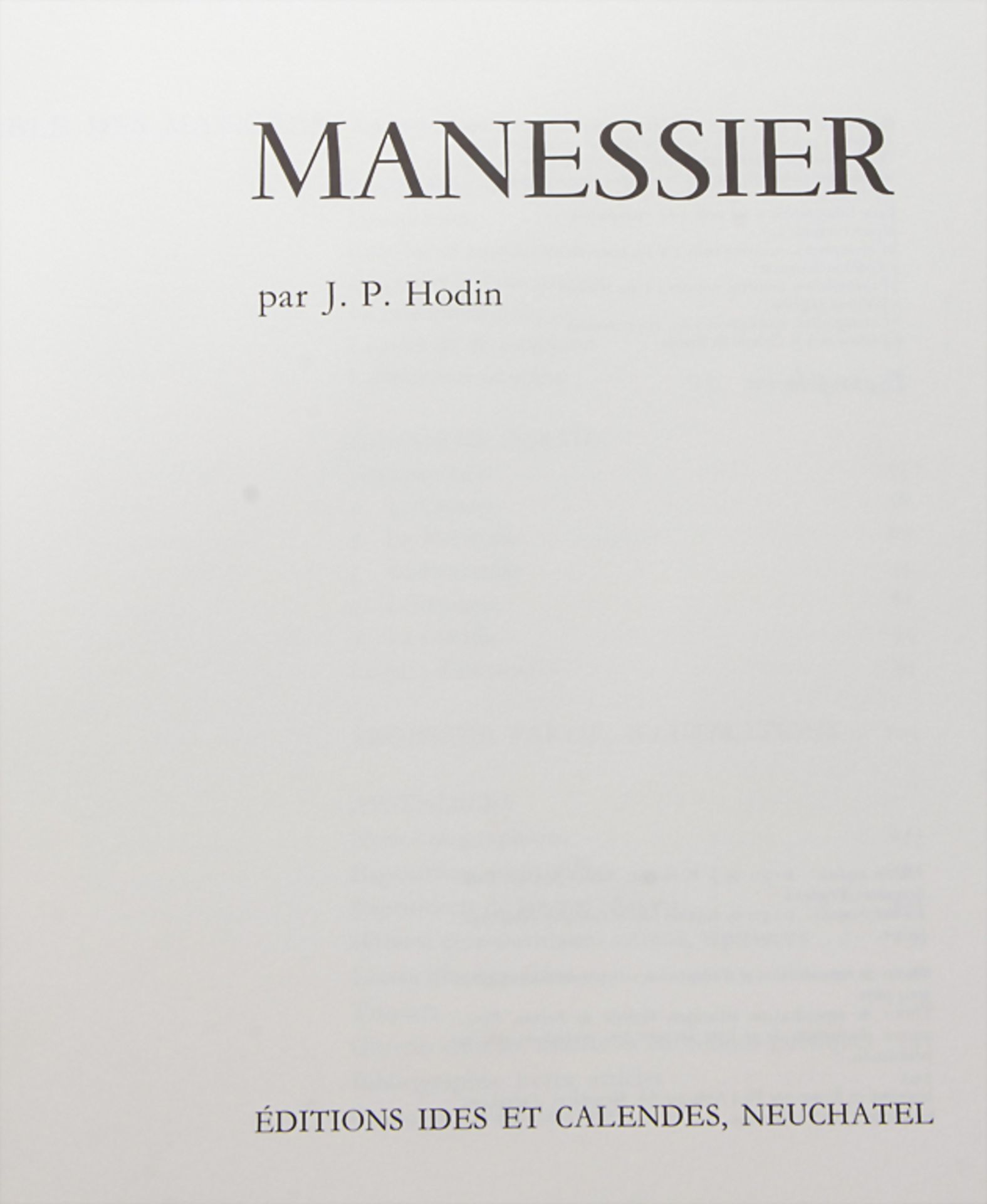 J.P. Hodin: Alfred Manessier - Image 2 of 5