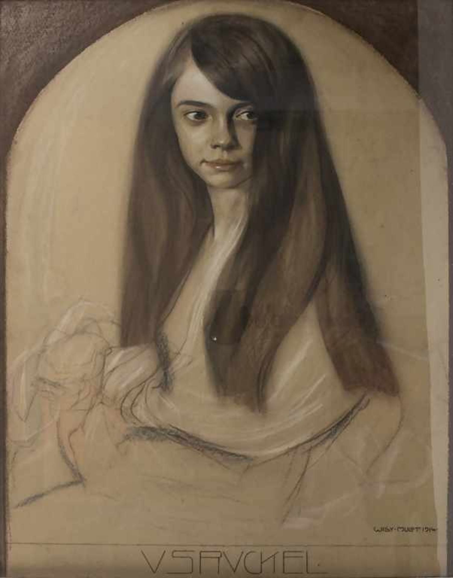 Willy Mulot (1889-?), 'Mädchenporträt' / 'A portrait of a girl'