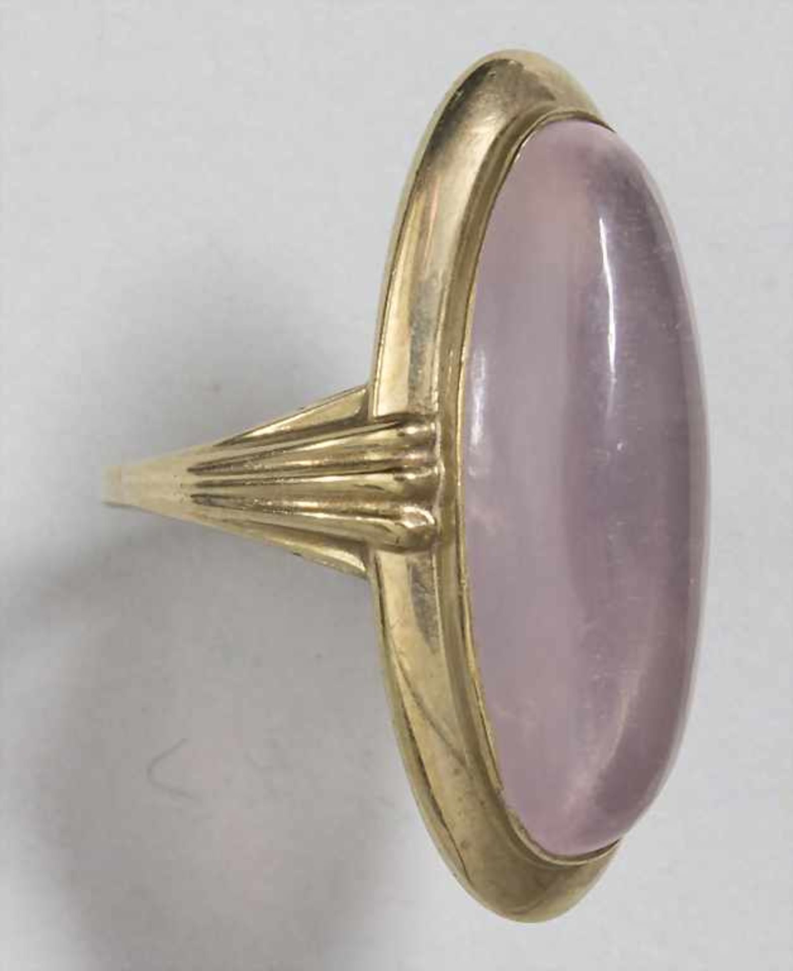 Damenring mit Rosenquarz / A ladies ring with rose quartz - Bild 2 aus 3