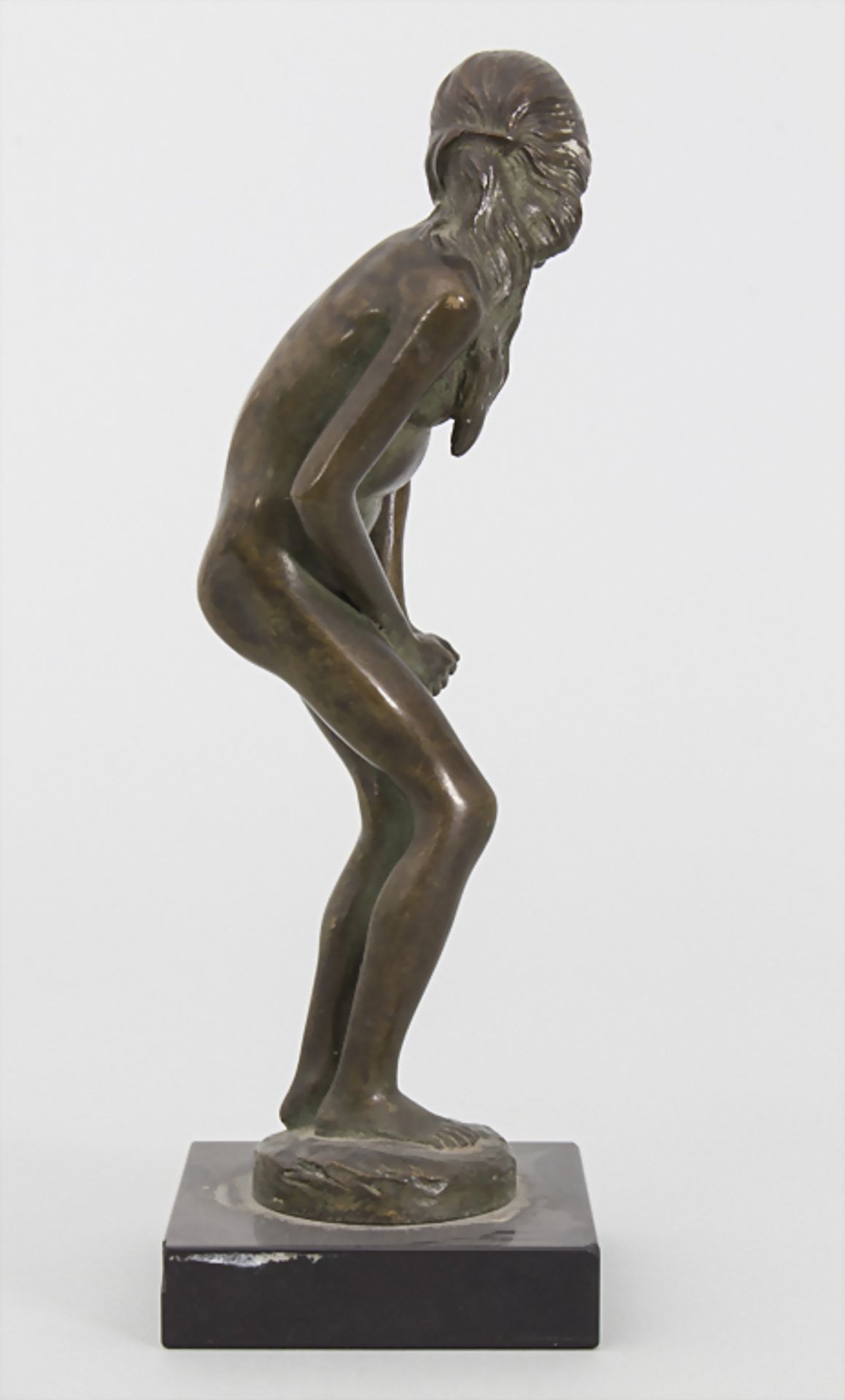 Anders Leonard Zorn (1860-1920), Weiblicher Akt / An Art Nouveau bronze sculpture of a female - Image 4 of 6