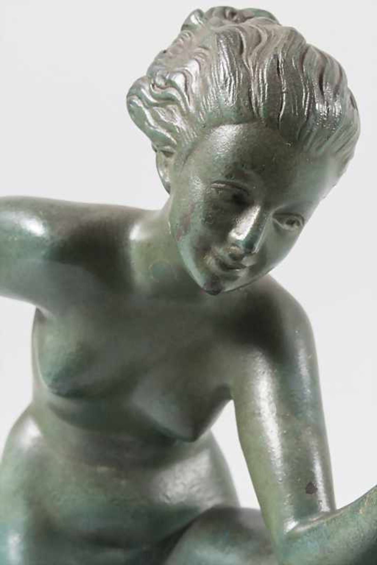 Bronzefigur, 'Tamburintänzerin' / 'A Tambourine dancer', Frankreich, um 1910 - Bild 5 aus 7