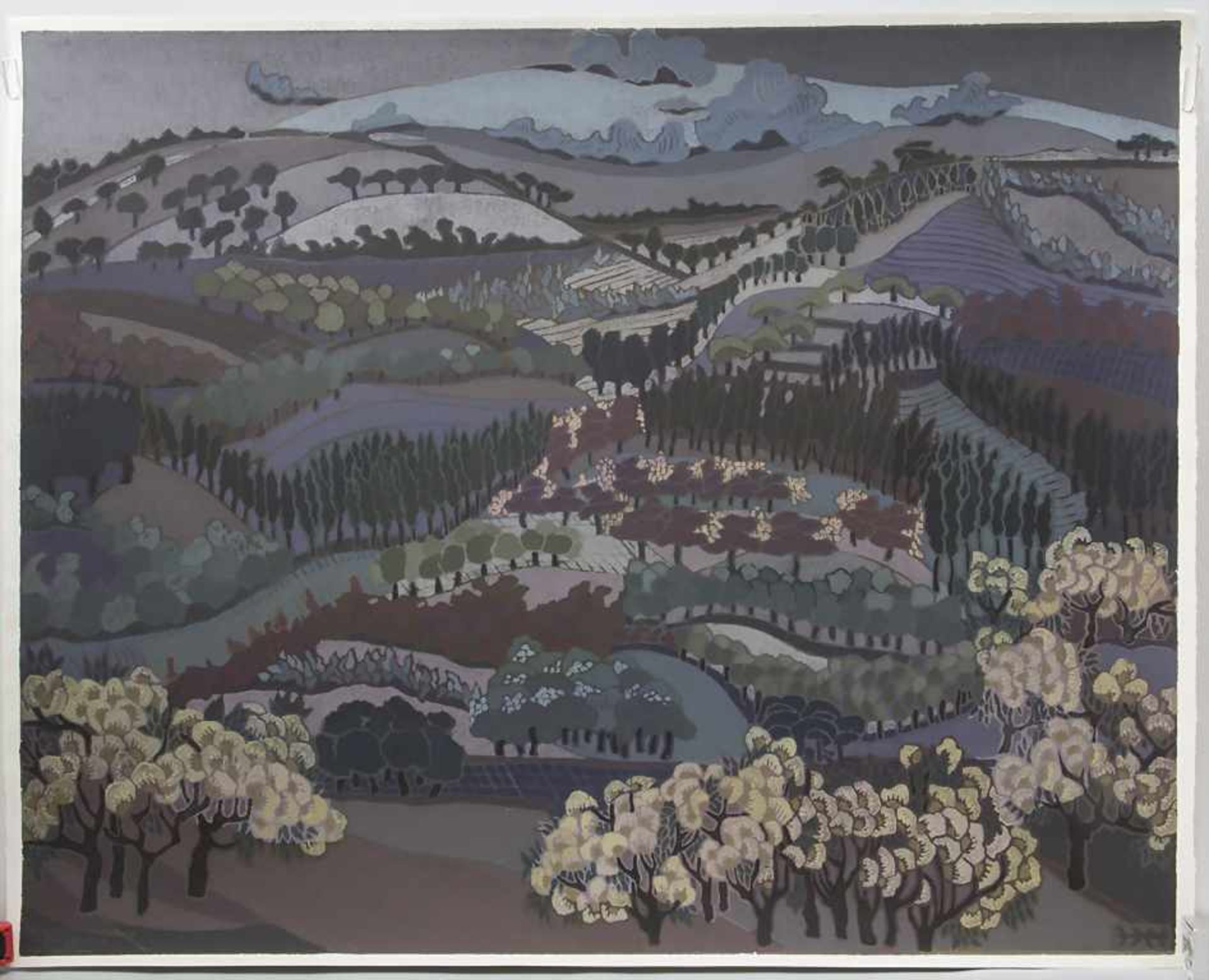 Hilla Herzberg (*1928), Sammelmappe mit 40 Farbholzschnitten und 4 Tuschezeichnungen / A folder with - Bild 4 aus 7