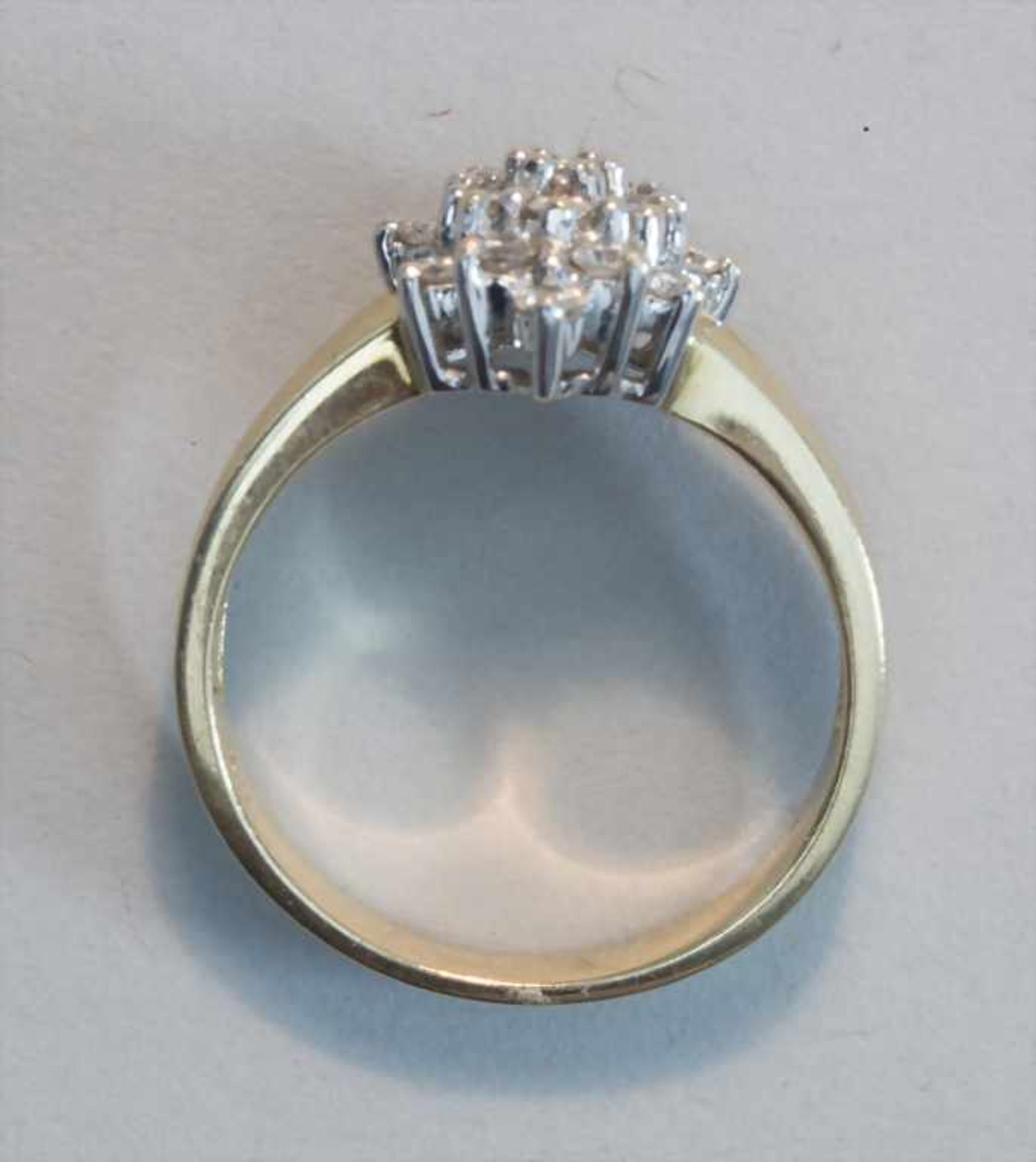 Damenring mit Diamant-Blüte / A ladies ring with a diamond blossom - Bild 4 aus 4