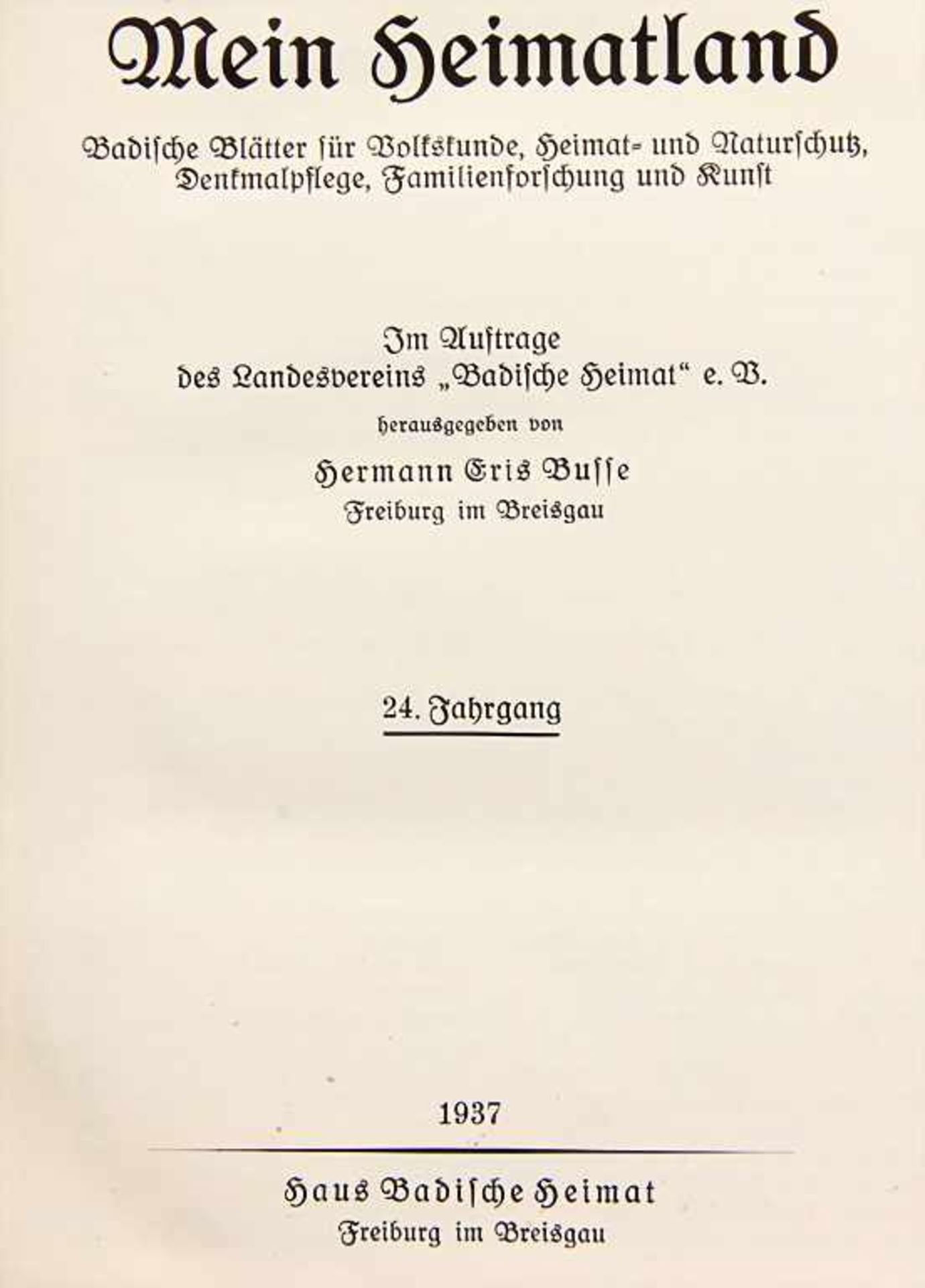 Hermann Flamm: 'Mein Heimatland', 10 Bände, Karlsruhe, 1914 - Image 2 of 5