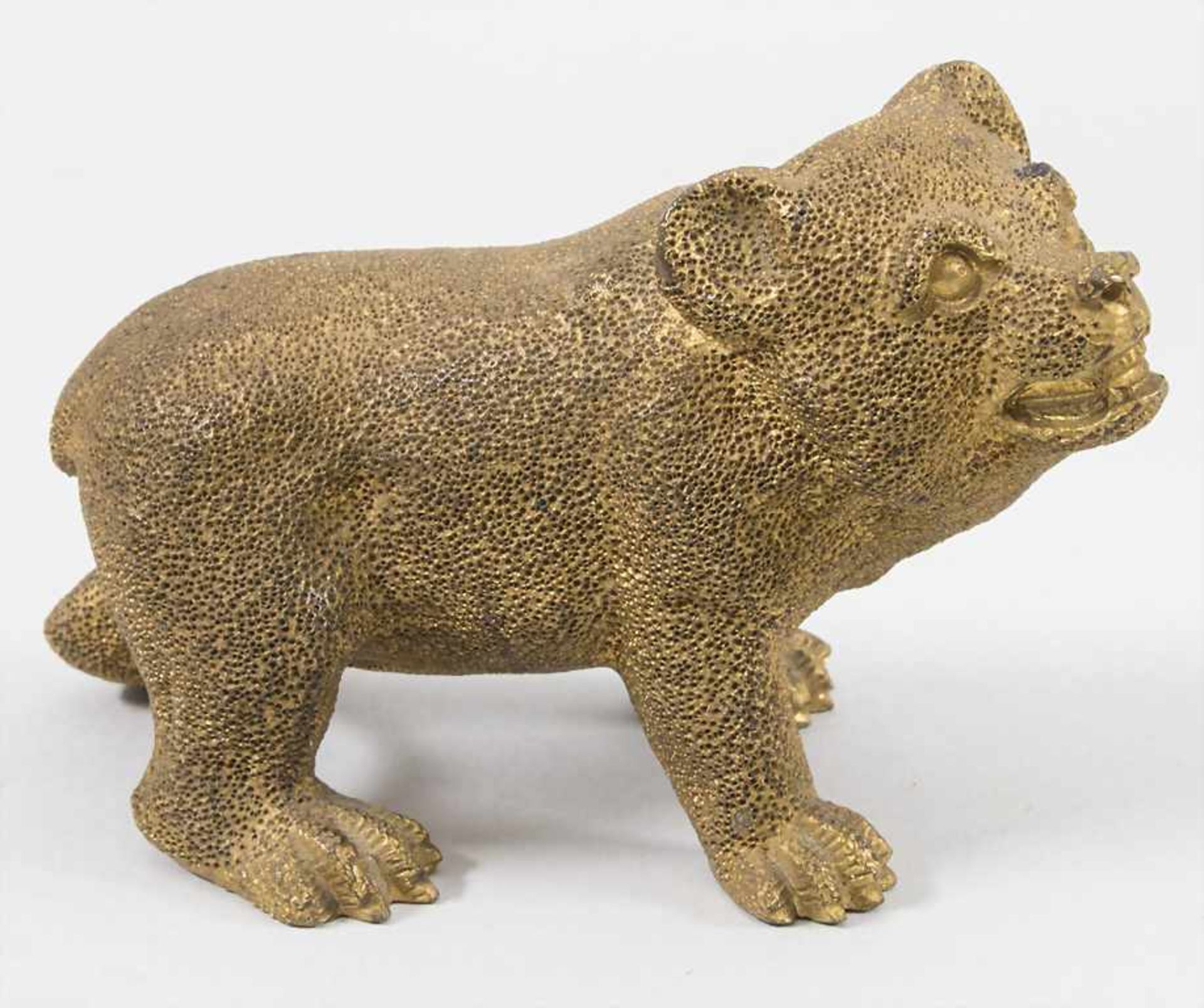 Tierfigur 'Bär' / An animal figure 'bear', deutsch 19. Jh.