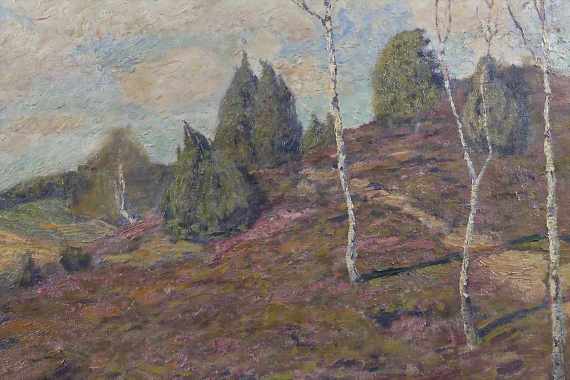 Theo von Brockhusen (1882-1919), 'Heidelandschaft' / 'A heath landscape' - Bild 6 aus 9