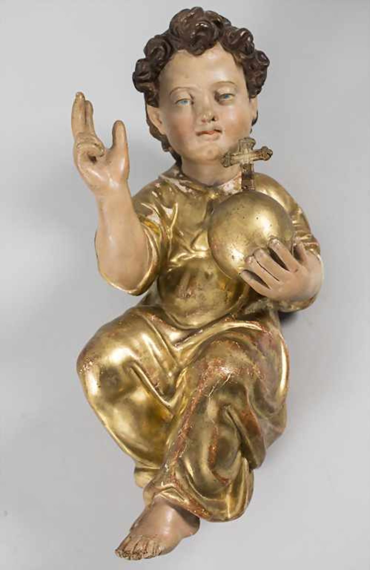 Barockfigur 'Jesusknabe mit Weltkugel' / A baroque figure 'Christ child with globe', deutsch, 18.