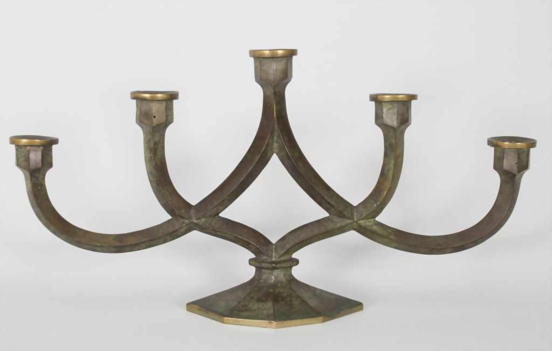 5-flammiger Kerzenleuchter / A 5 flamed candlestick, um 1950