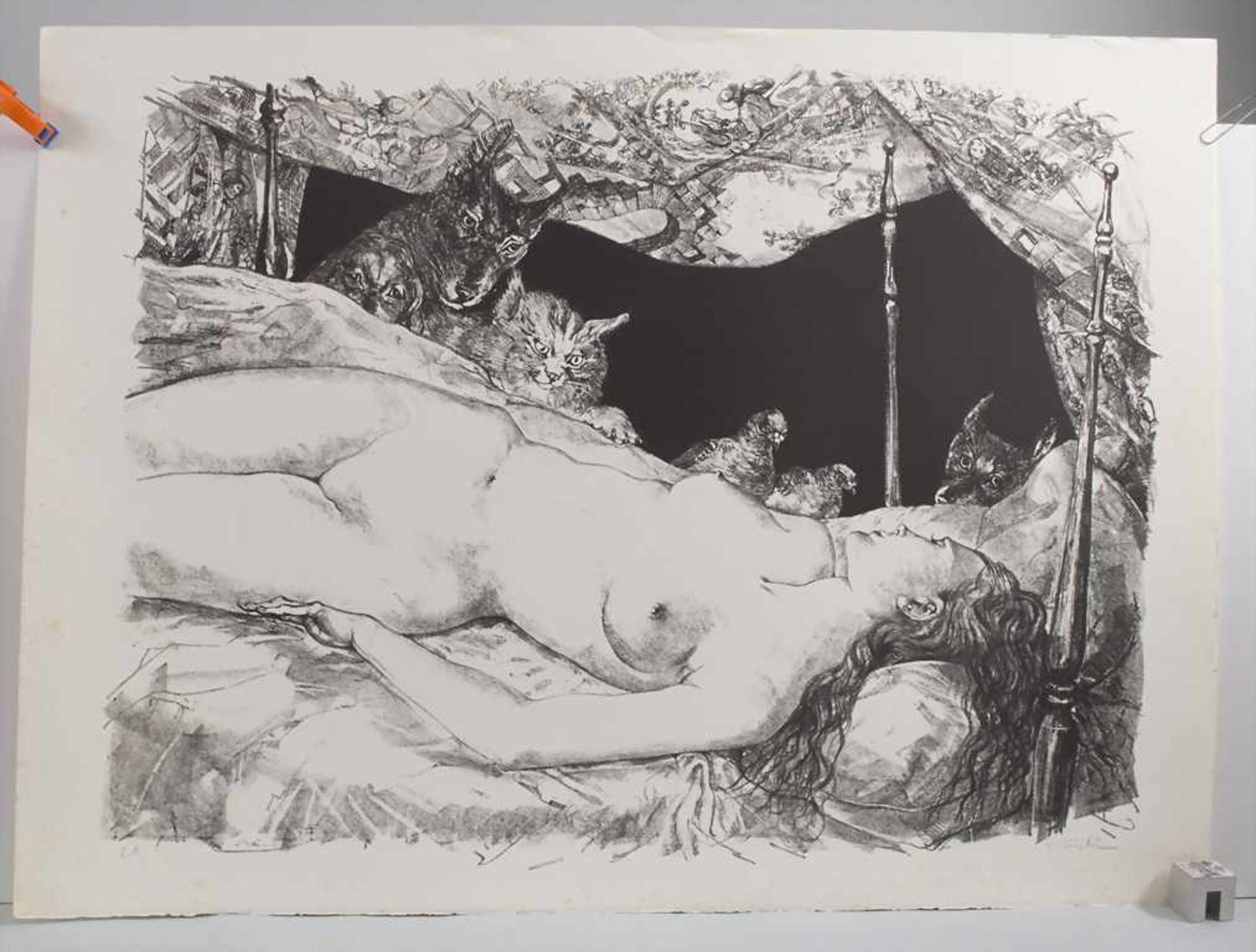 Tsuguharu Foujita (1886-1968), Weiblicher Akt 'Der Traum' / A female nude 'The dream' - Bild 2 aus 5