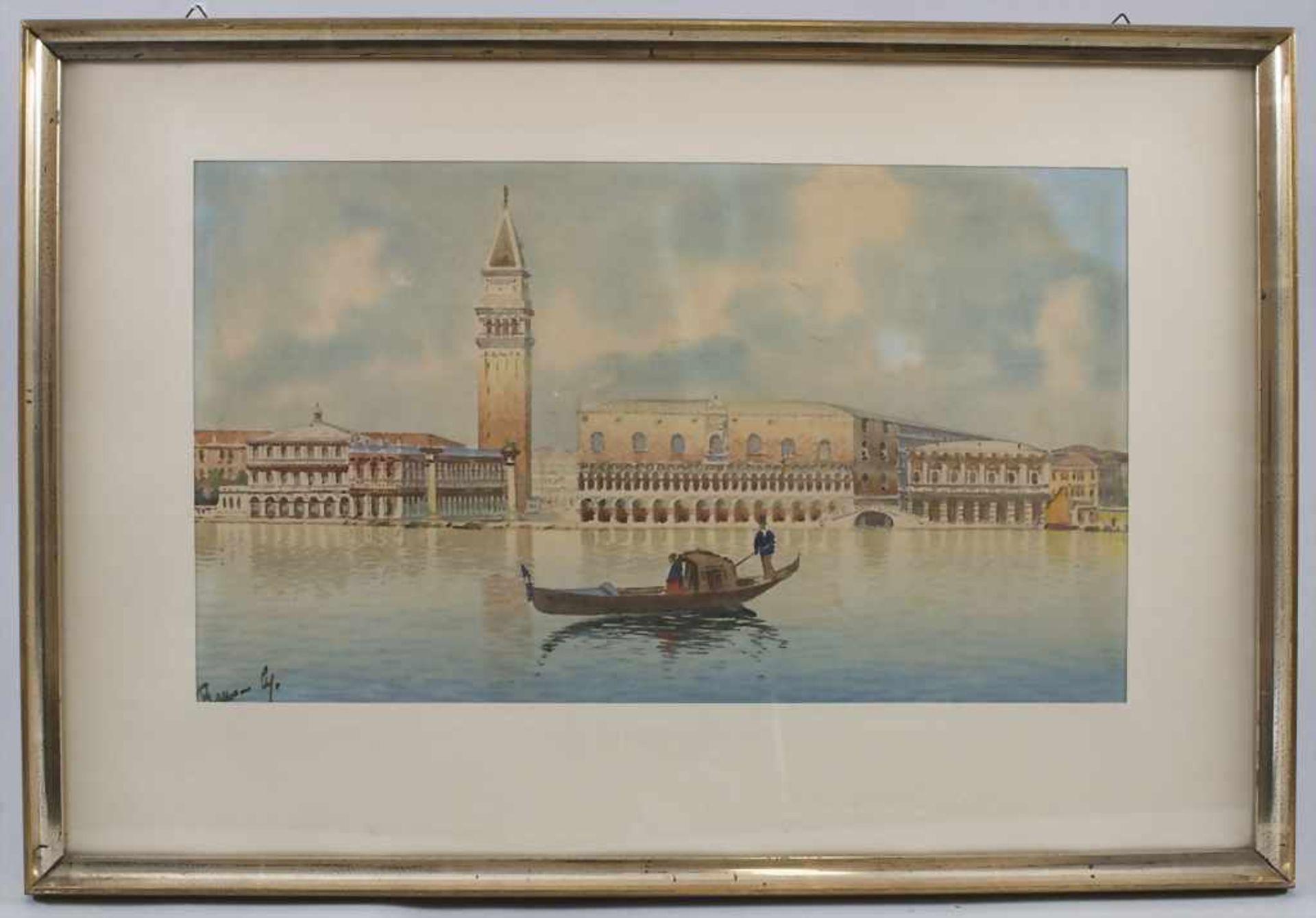 Künstler des 19./20. Jh., 'Dogenpalast in Venedig' / 'The Doge's Palace of Venice' - Bild 2 aus 5