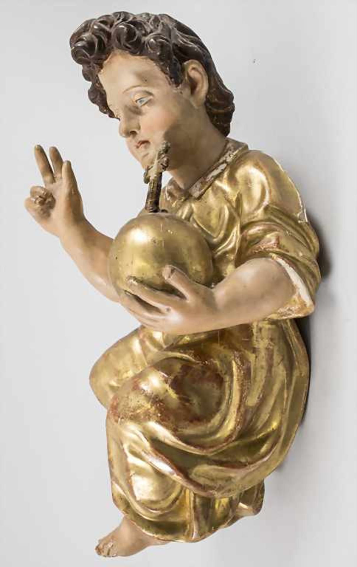 Barockfigur 'Jesusknabe mit Weltkugel' / A baroque figure 'Christ child with globe', deutsch, 18. - Bild 2 aus 8