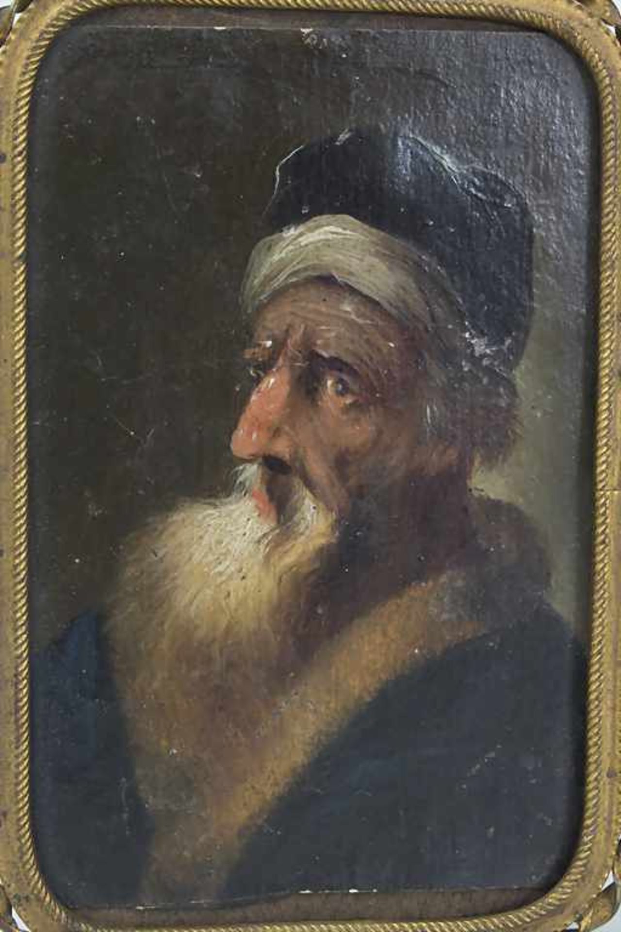 Miniatur 'Porträt eines jüdischen Gelehrten' / A portrait of a jewish scholar' - Bild 2 aus 3