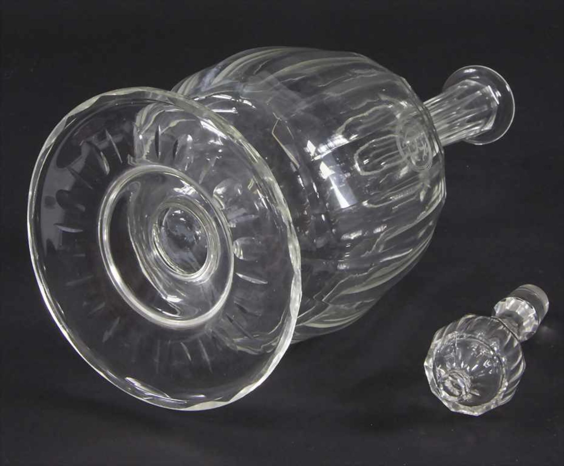 Karaffe / A glassr decanter, J. & L. Lobmeyr, Wien, um 1900 - Image 5 of 5