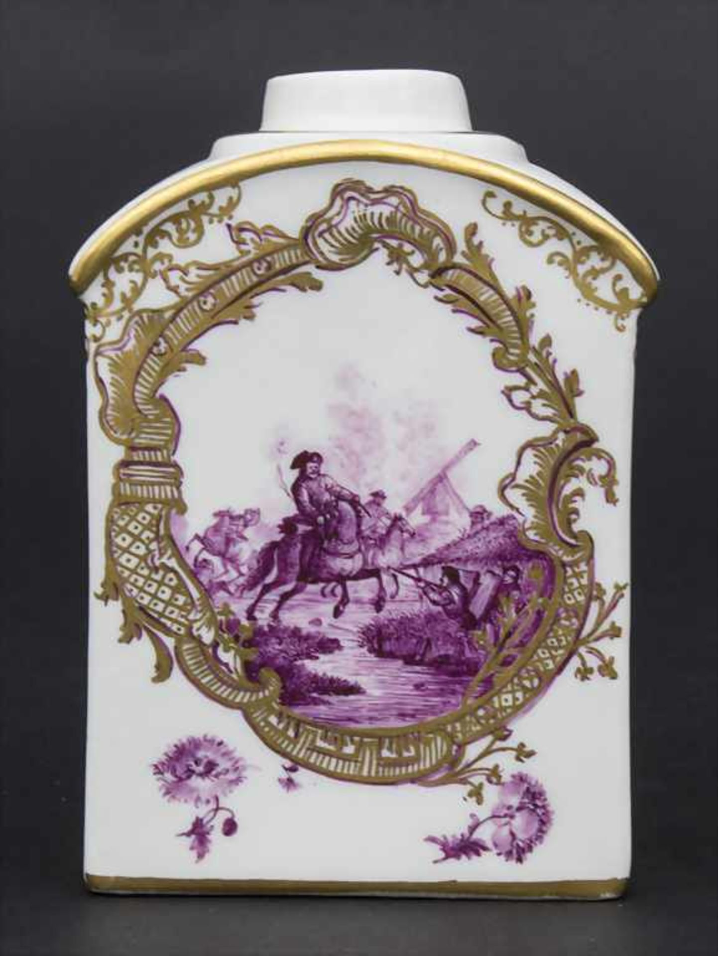 Teedose / A tea caddy, Meissen, um 1750