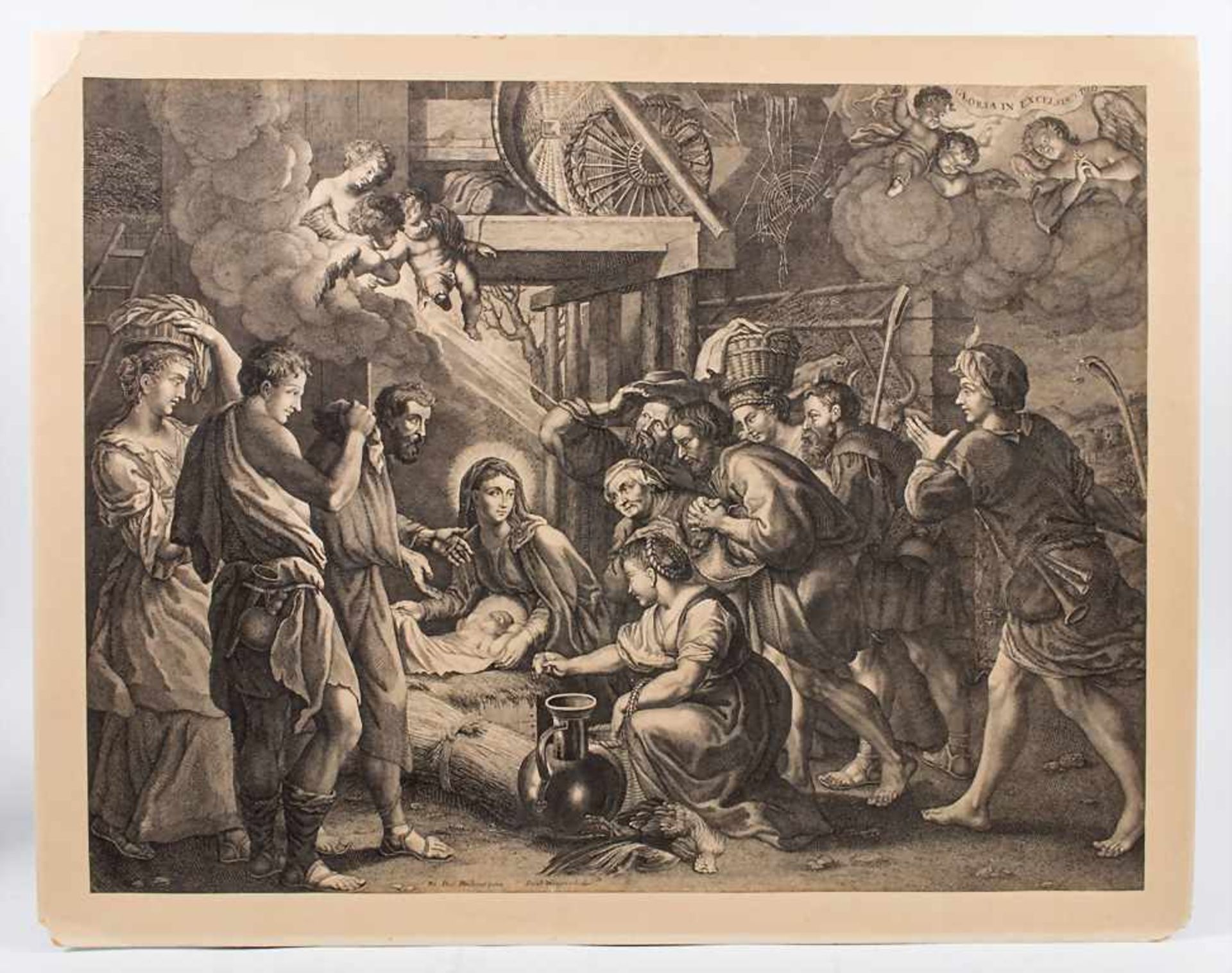 Jacob Wangner (c.1703-c.1781), nach Rubens 'Anbetung der Hirten' / after Ruben's 'Adoration of the - Bild 2 aus 7