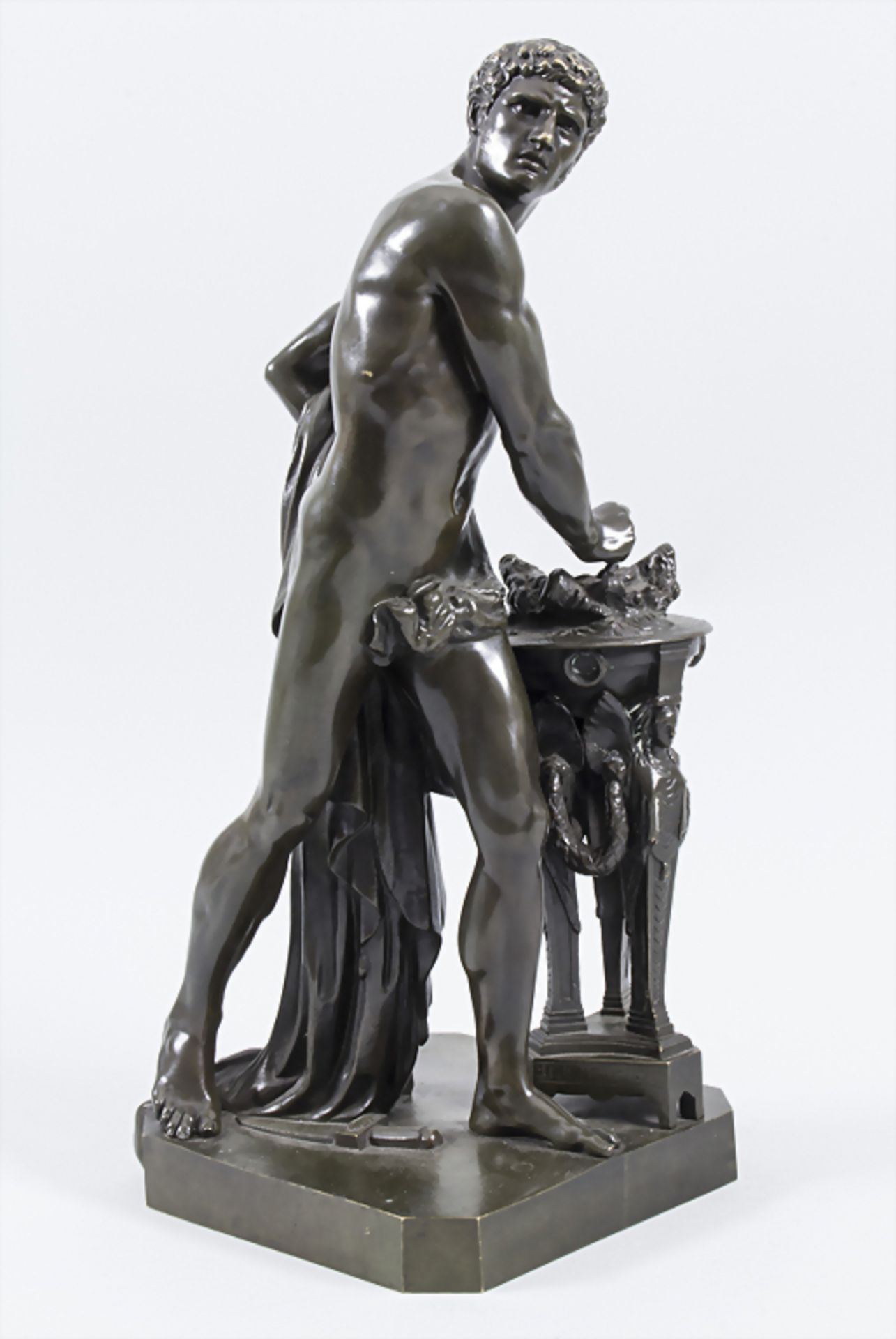 Bronzefigur 'Allegorie des Feuers' / A bronze figure 'The allegory of the fire', Frankreich um