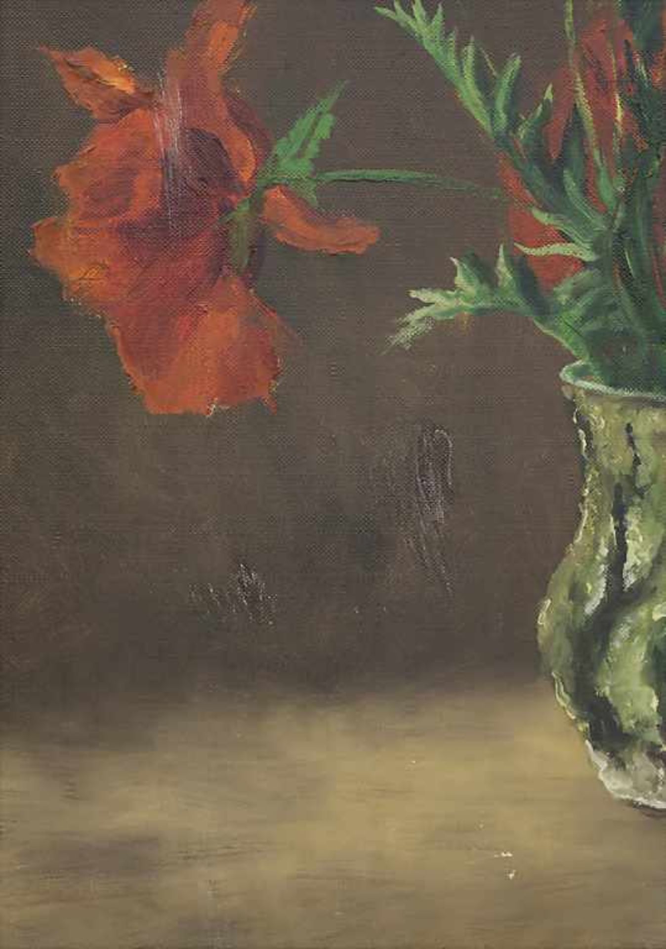 Löscher (20. Jh.), 'Klatschmohn in einer Glasvase' / 'A corn poppy bouquet' - Bild 4 aus 5