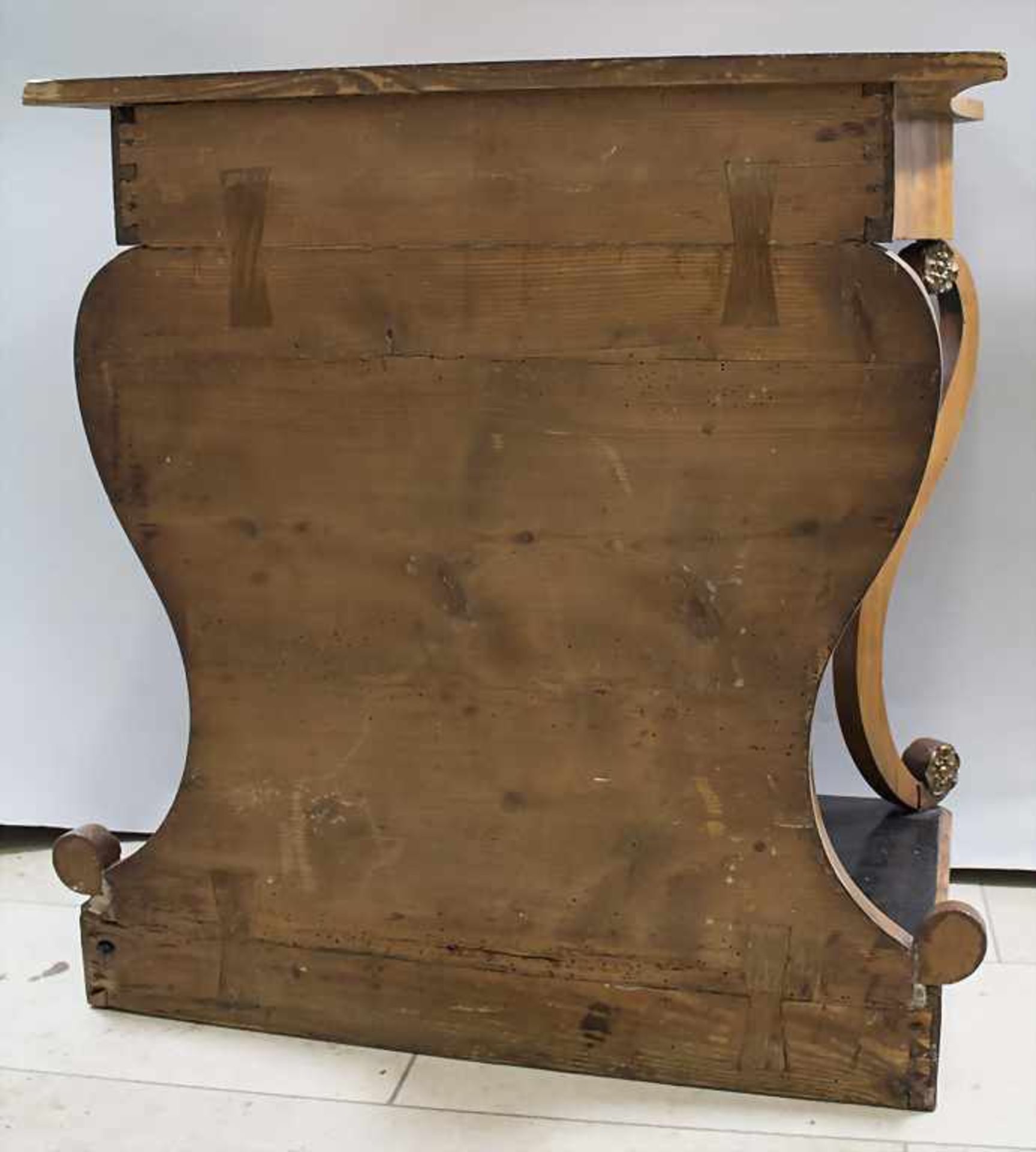 Biedermeier Konsole / A Biedermeier cherry wood console, deutsch, um 1840 - Bild 8 aus 9