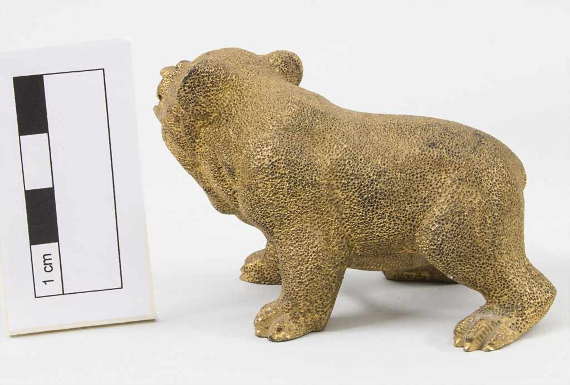 Tierfigur 'Bär' / An animal figure 'bear', deutsch 19. Jh. - Image 3 of 4