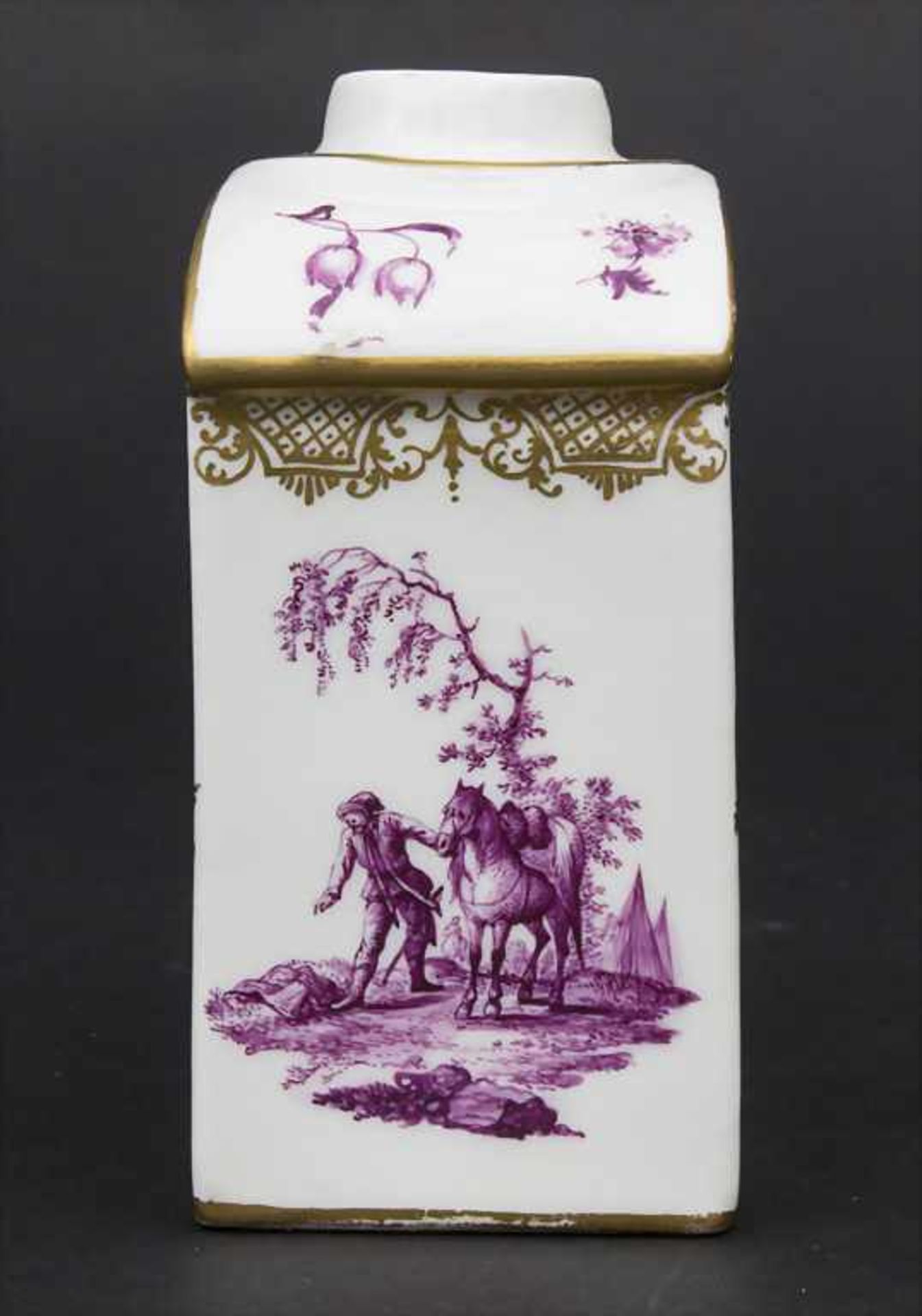 Teedose / A tea caddy, Meissen, um 1750 - Bild 2 aus 12