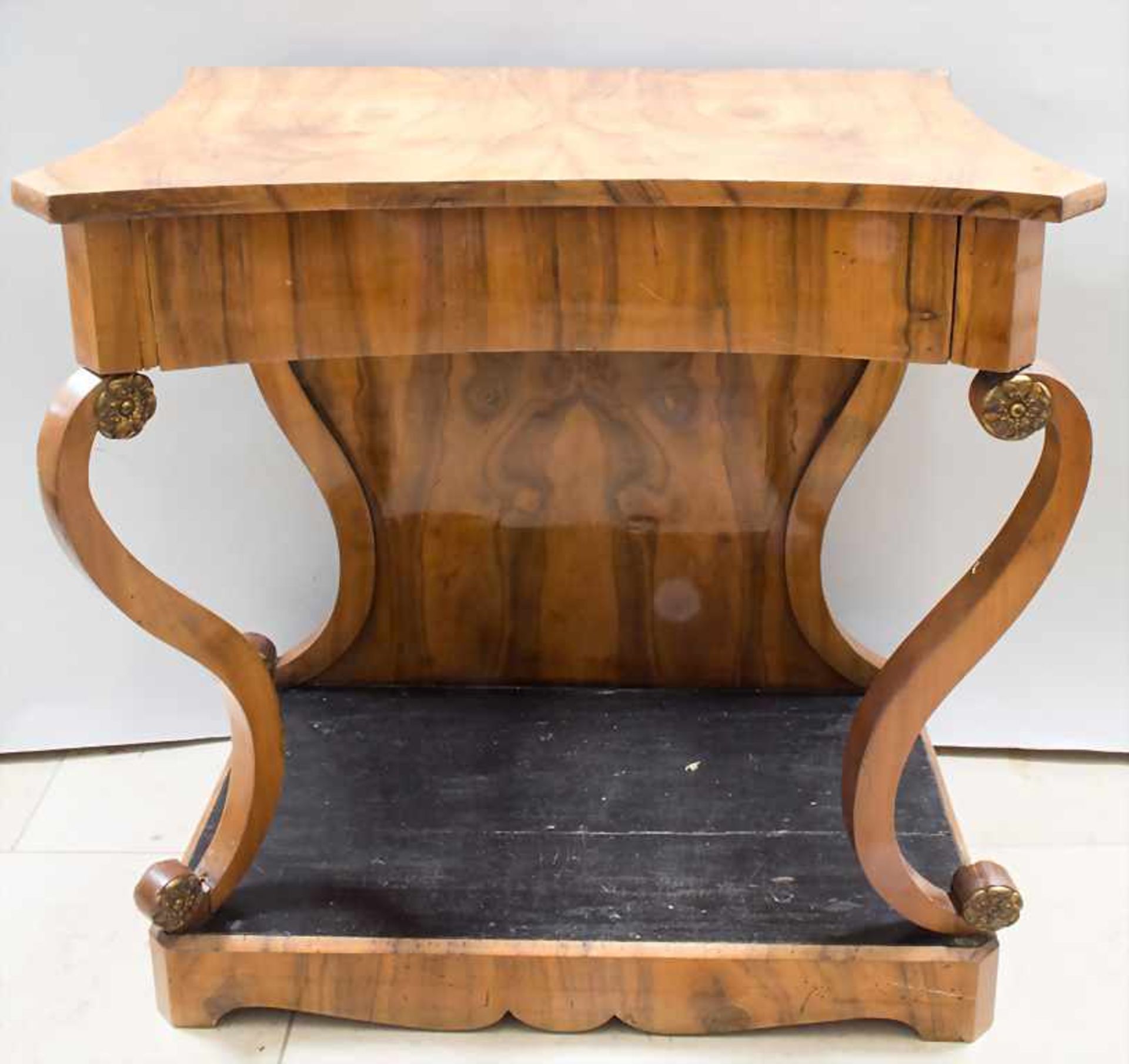 Biedermeier Konsole / A Biedermeier cherry wood console, deutsch, um 1840