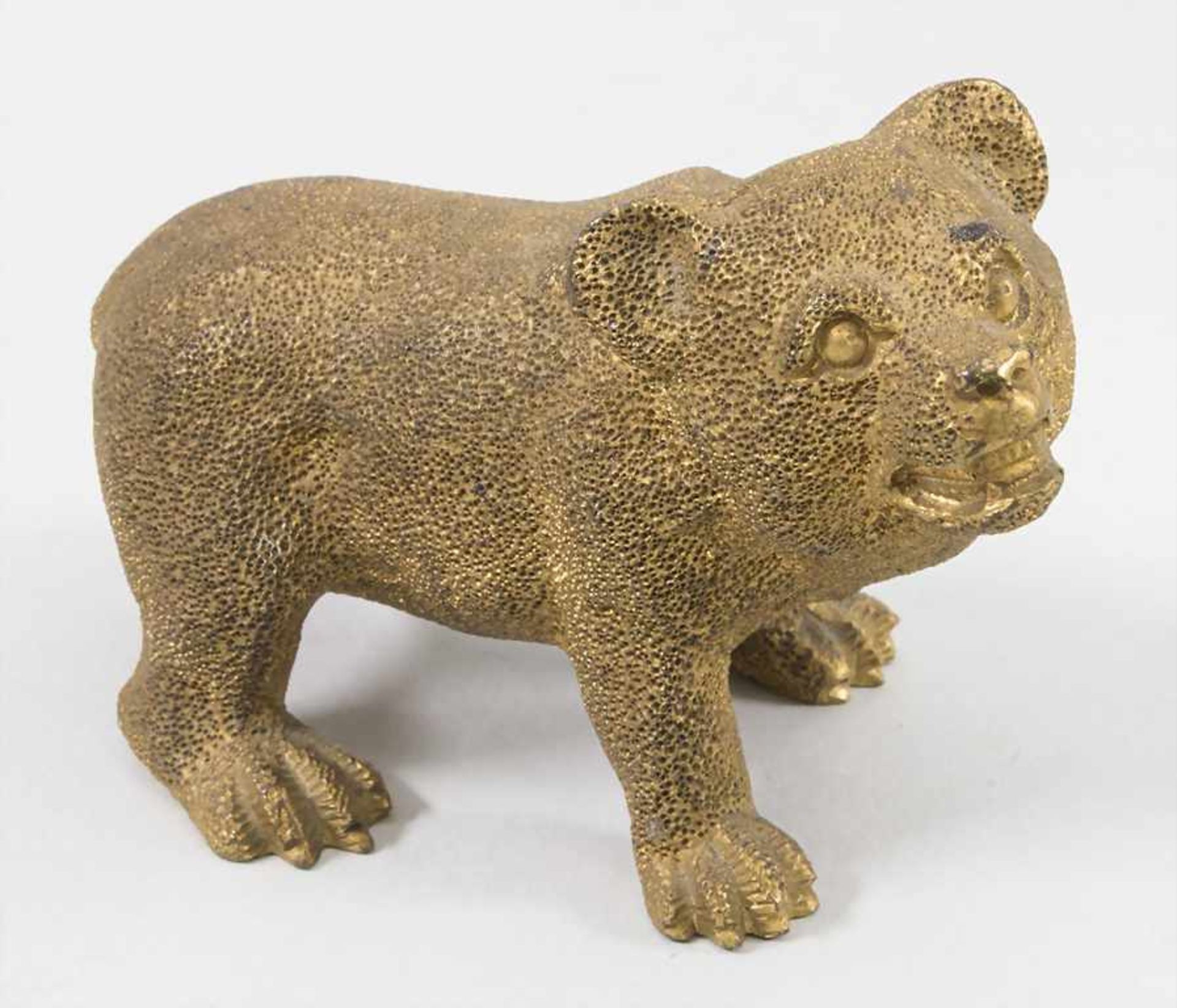 Tierfigur 'Bär' / An animal figure 'bear', deutsch 19. Jh. - Image 2 of 4