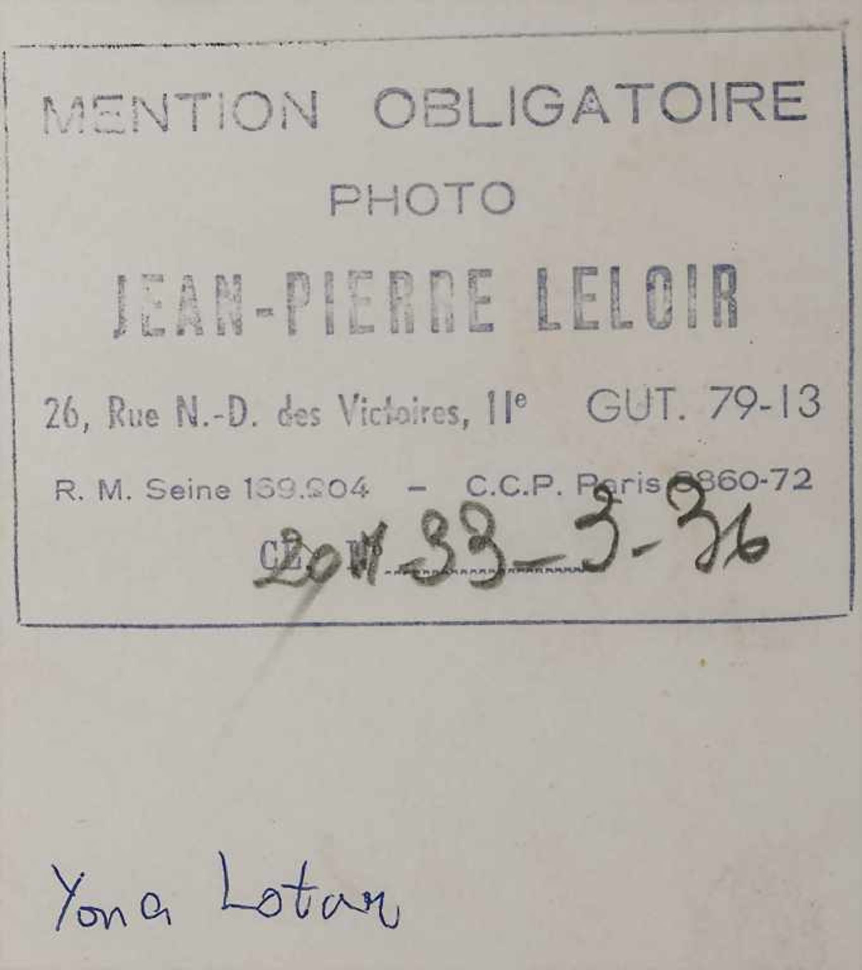 Jean Pierre Leloir (1931-2010), Fotografie 'Vernissage mit Yona Lotan, Paris' / 'A vernissage with - Bild 2 aus 2