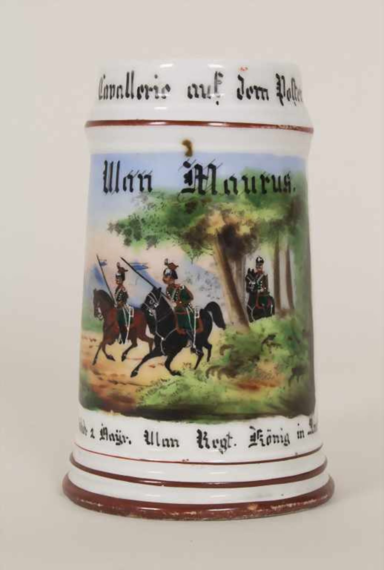 Reservistenkrug / A reservist beer mug, Ansbach, Bayern, 1894