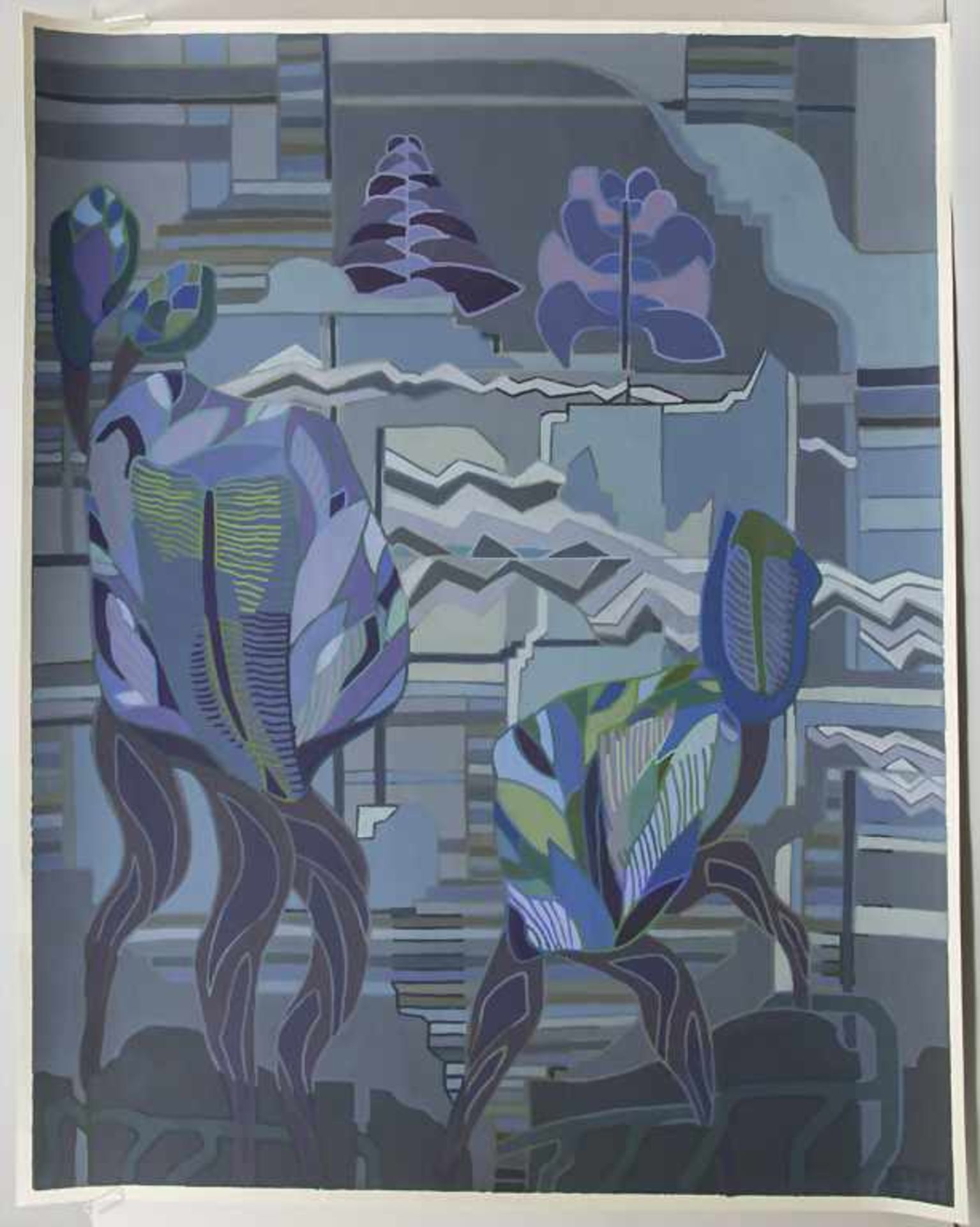 Hilla Herzberg (*1928), 57 Farbholzschnitte 'Landschaft' und Stillleben'