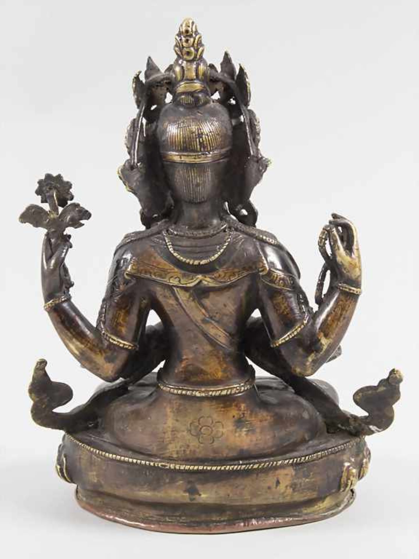 Buddha,'Avalokiteshvara', Tibet, 17./18. Jh. - Bild 5 aus 7