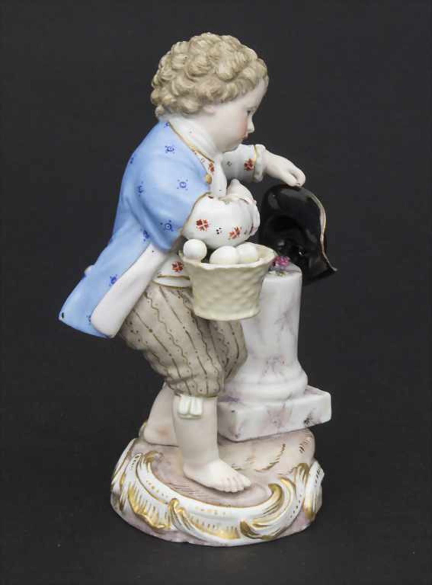 Gärtnerkind 'Junge mit Eierkorb' / A gardener's child 'boy with egg basket', Meissen, Mitte 19. Jh. - Image 4 of 9