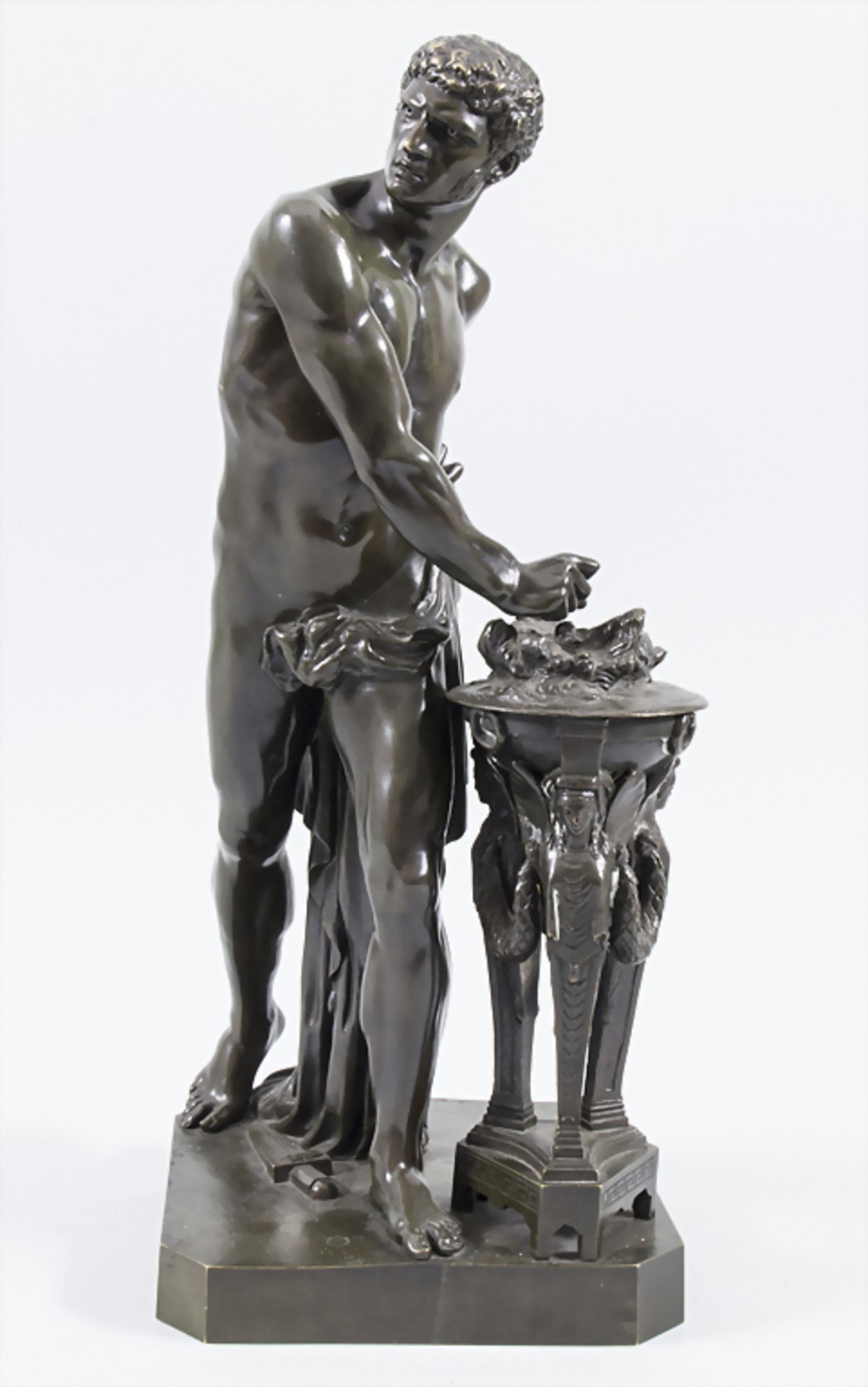 Bronzefigur 'Allegorie des Feuers' / A bronze figure 'The allegory of the fire', Frankreich um - Bild 2 aus 8