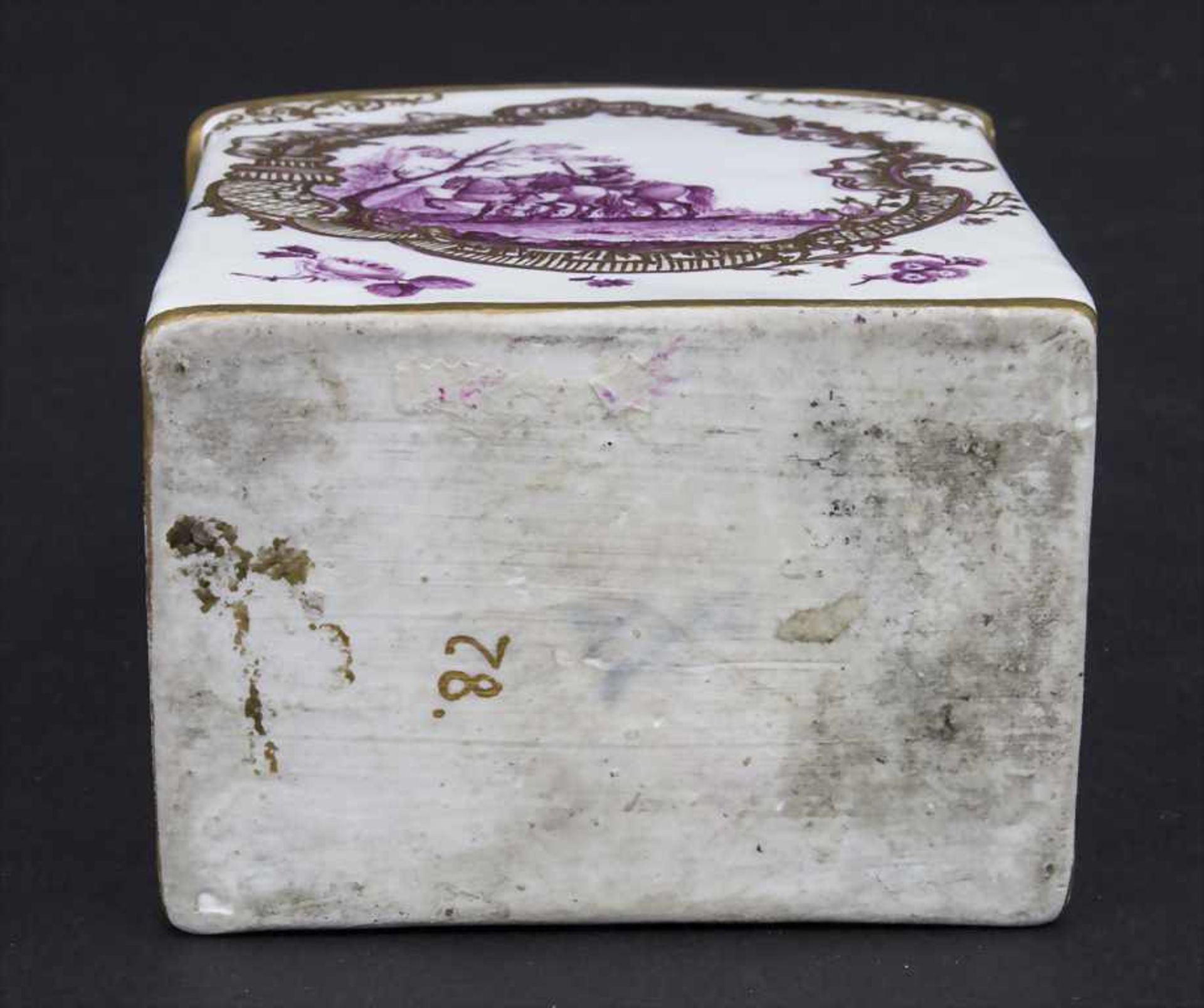 Teedose / A tea caddy, Meissen, um 1750 - Bild 8 aus 12