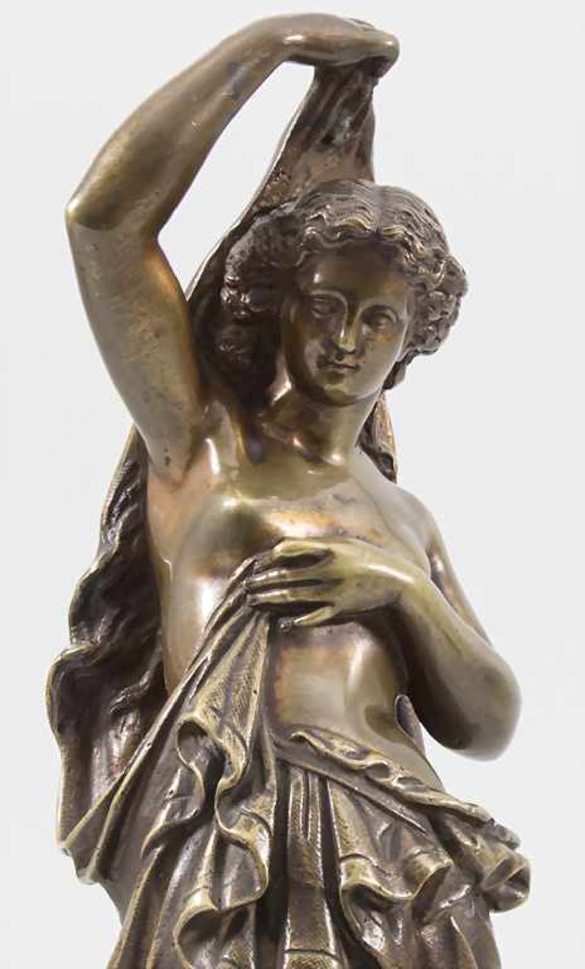 Bronzeskulptur 'Schleiertänzerin' / A bronze figure 'Female veil dancer', Frankreich, um - Image 2 of 7